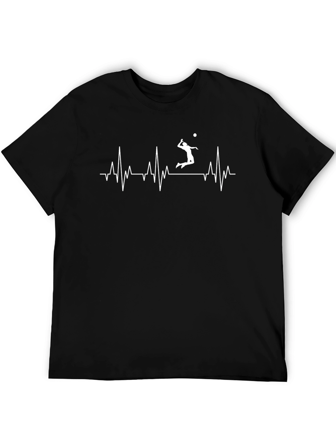 Volleyball Heartbeat Graphic T-Shirt