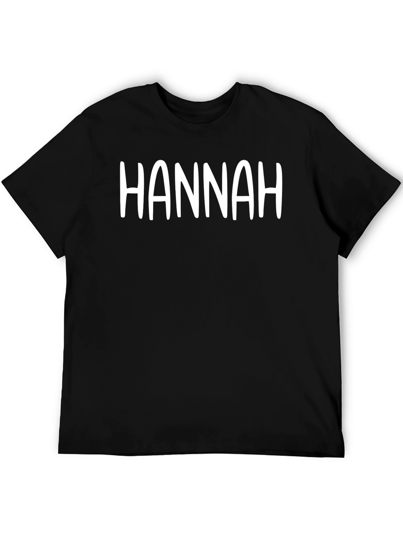 Personalized HANNAH Black T-Shirt