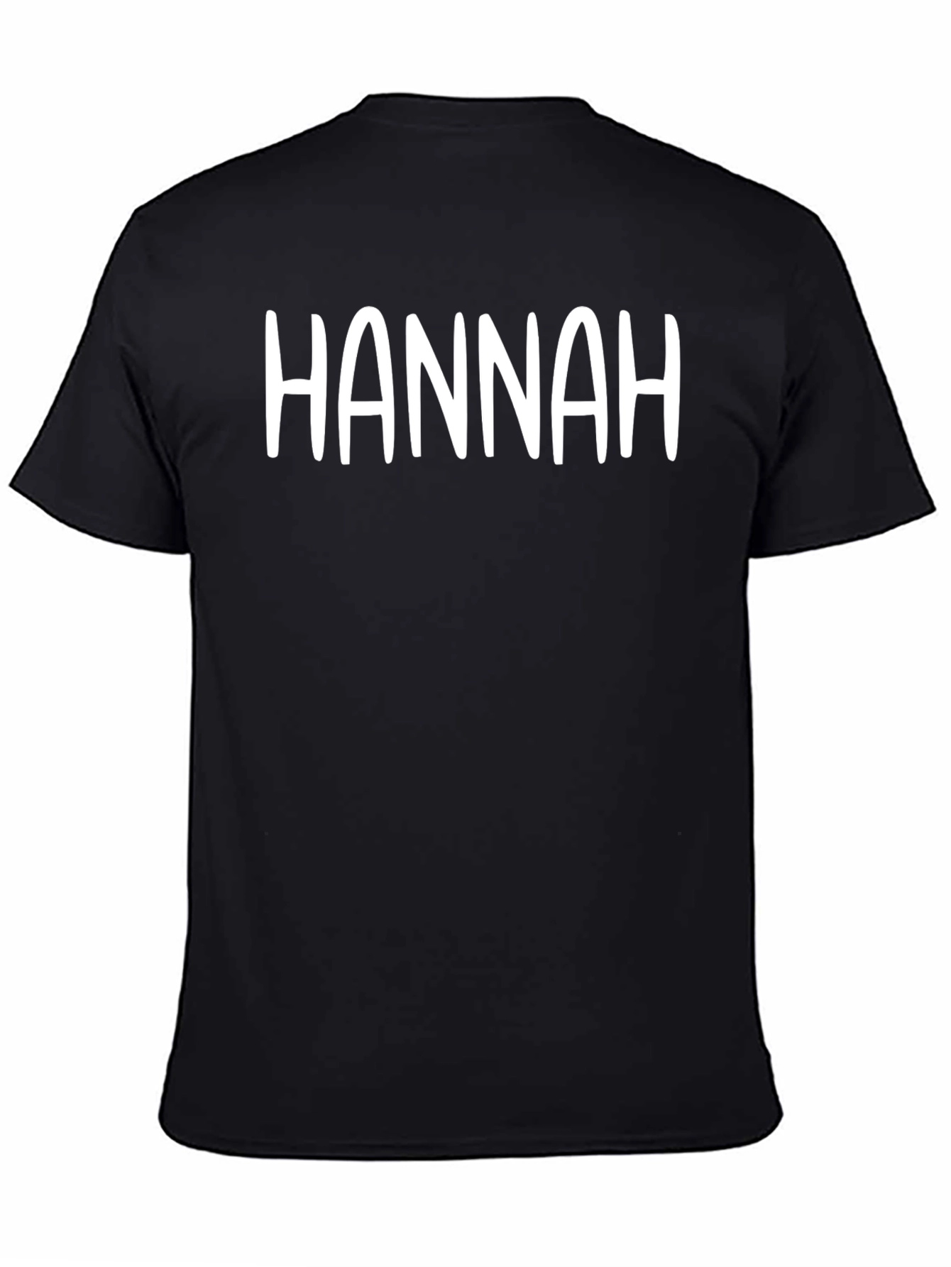 Personalized HANNAH Black T-Shirt