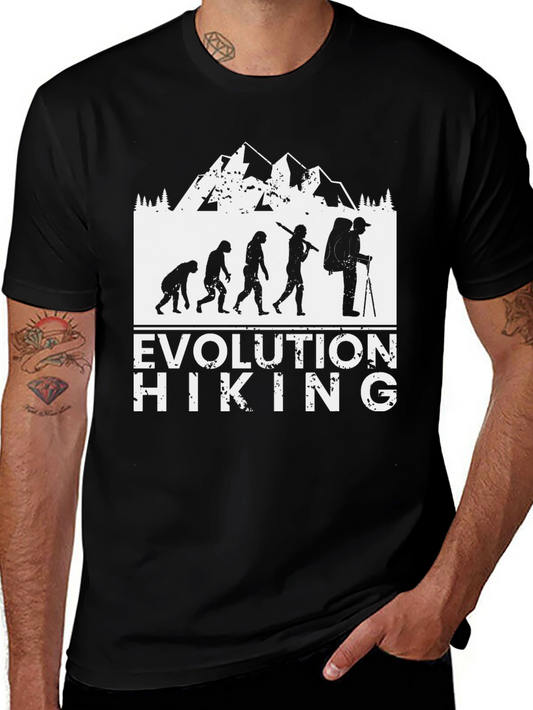 Evolution of Hiking T-Shirt - Outdoor Adventure Tee
