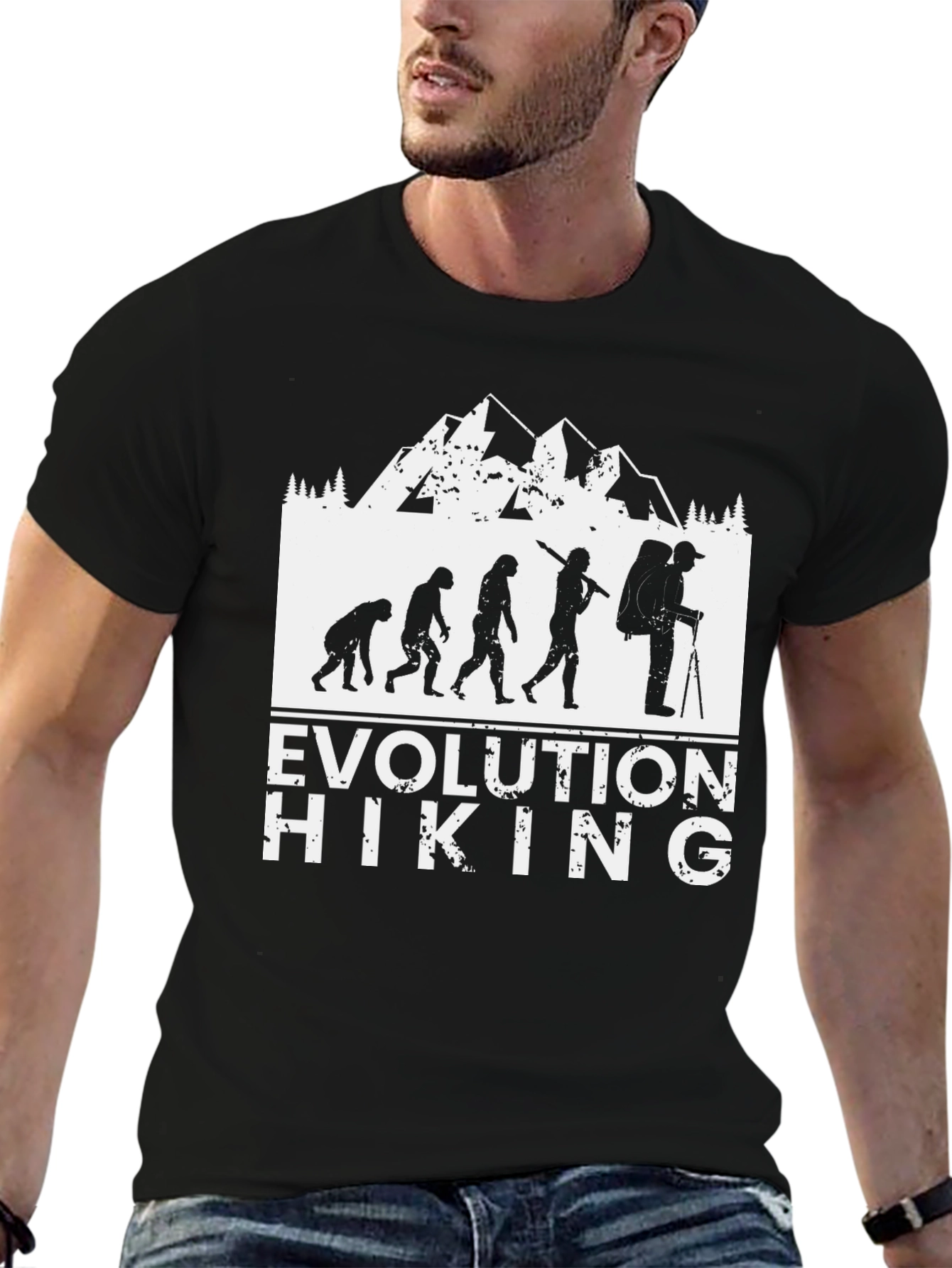 Evolution of Hiking T-Shirt - Outdoor Adventure Tee
