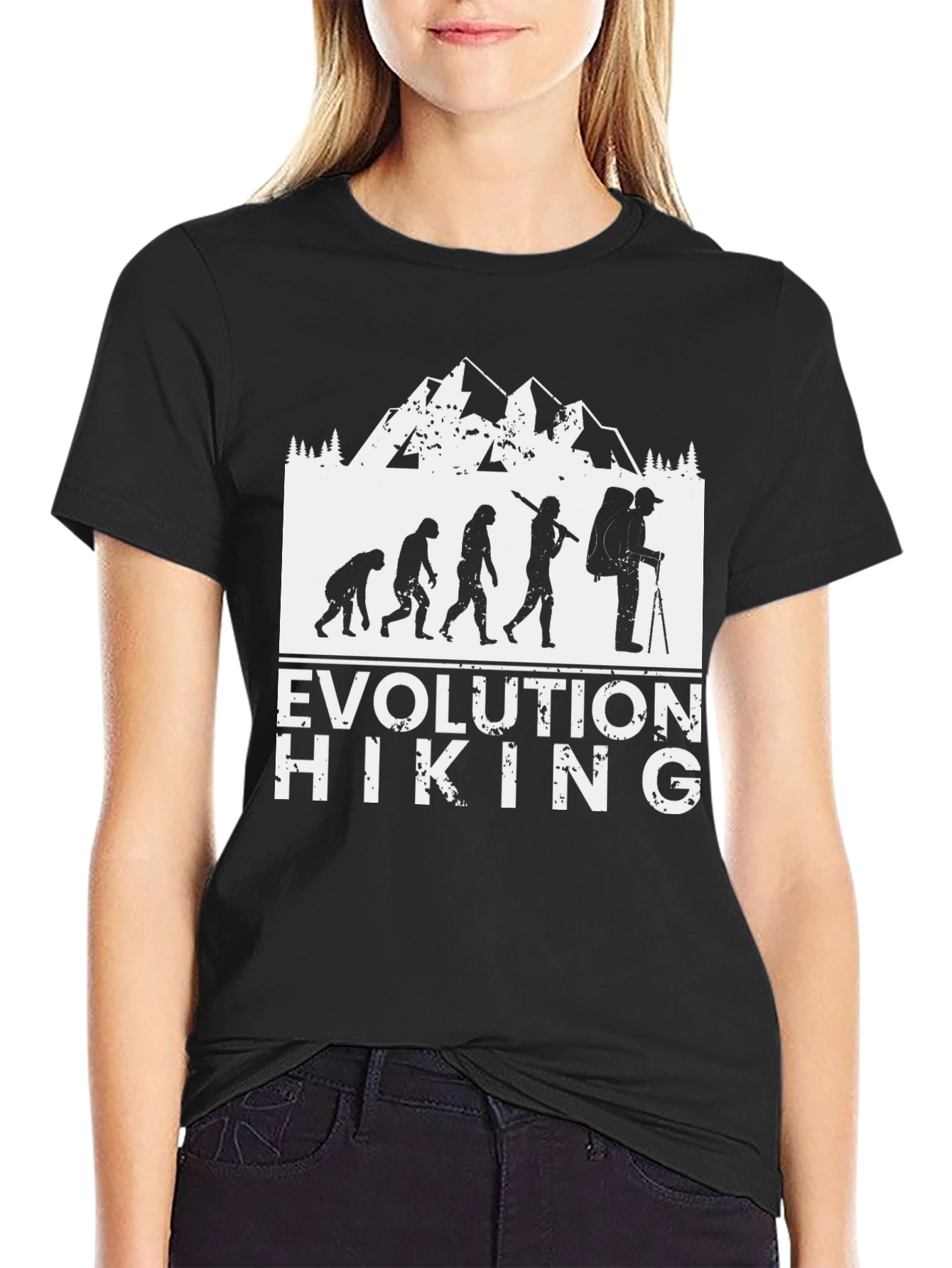 Evolution of Hiking T-Shirt - Outdoor Adventure Tee