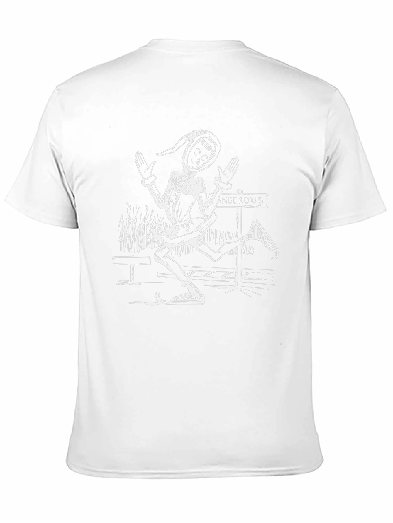 Elf Crossing T-Shirt - Funny Graphic Tee