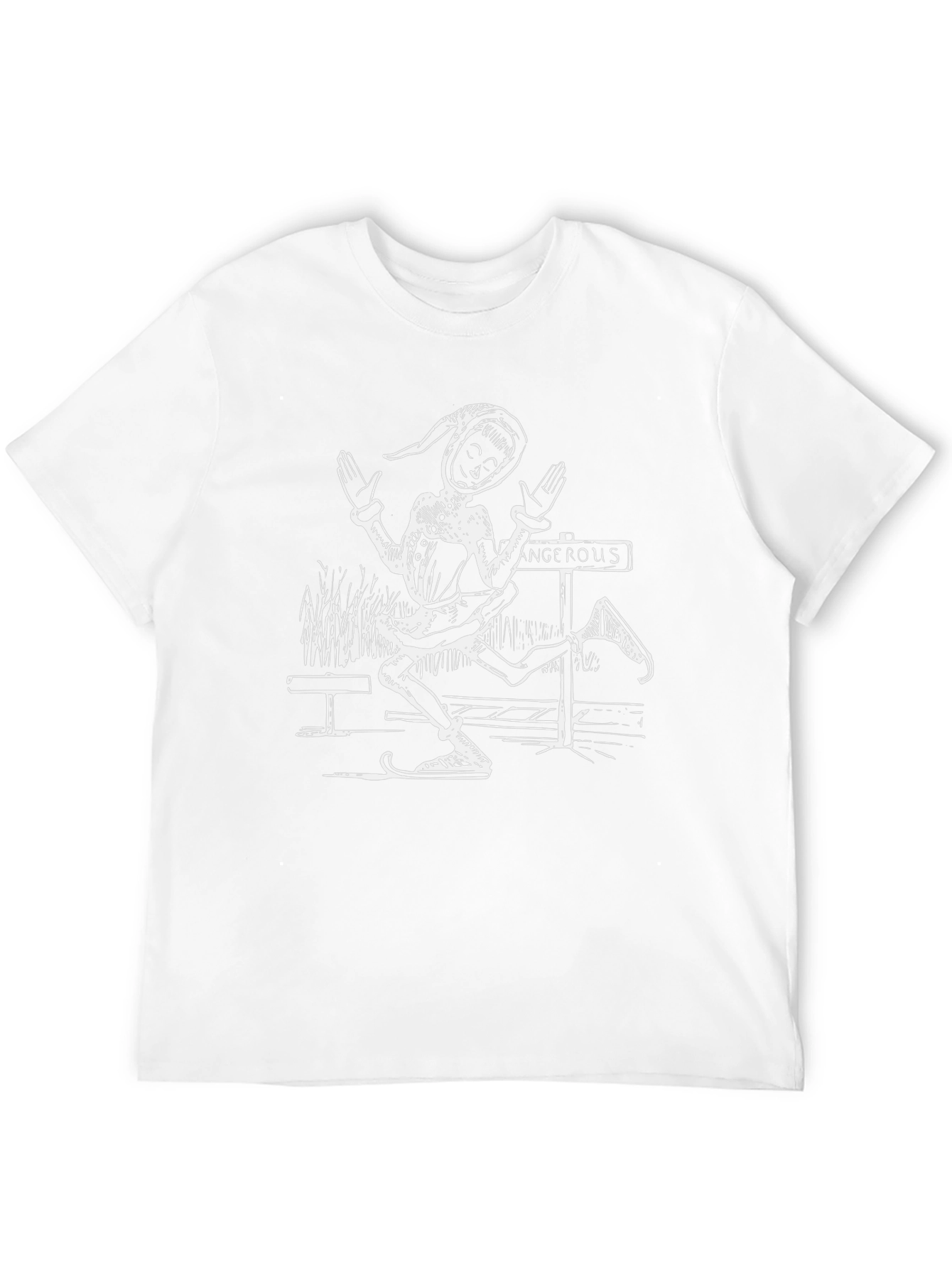 Elf Crossing T-Shirt - Funny Graphic Tee