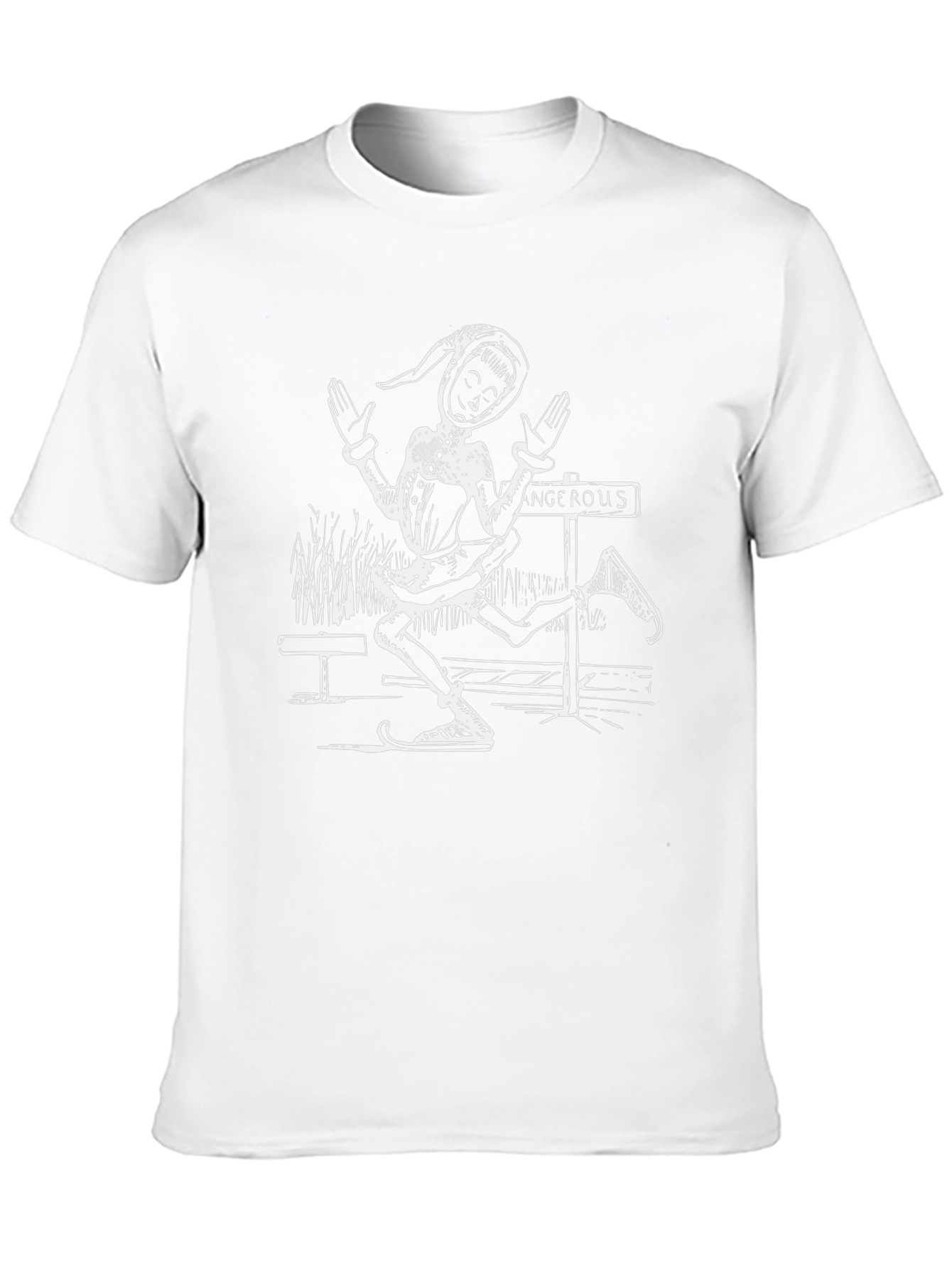 Elf Crossing T-Shirt - Funny Graphic Tee