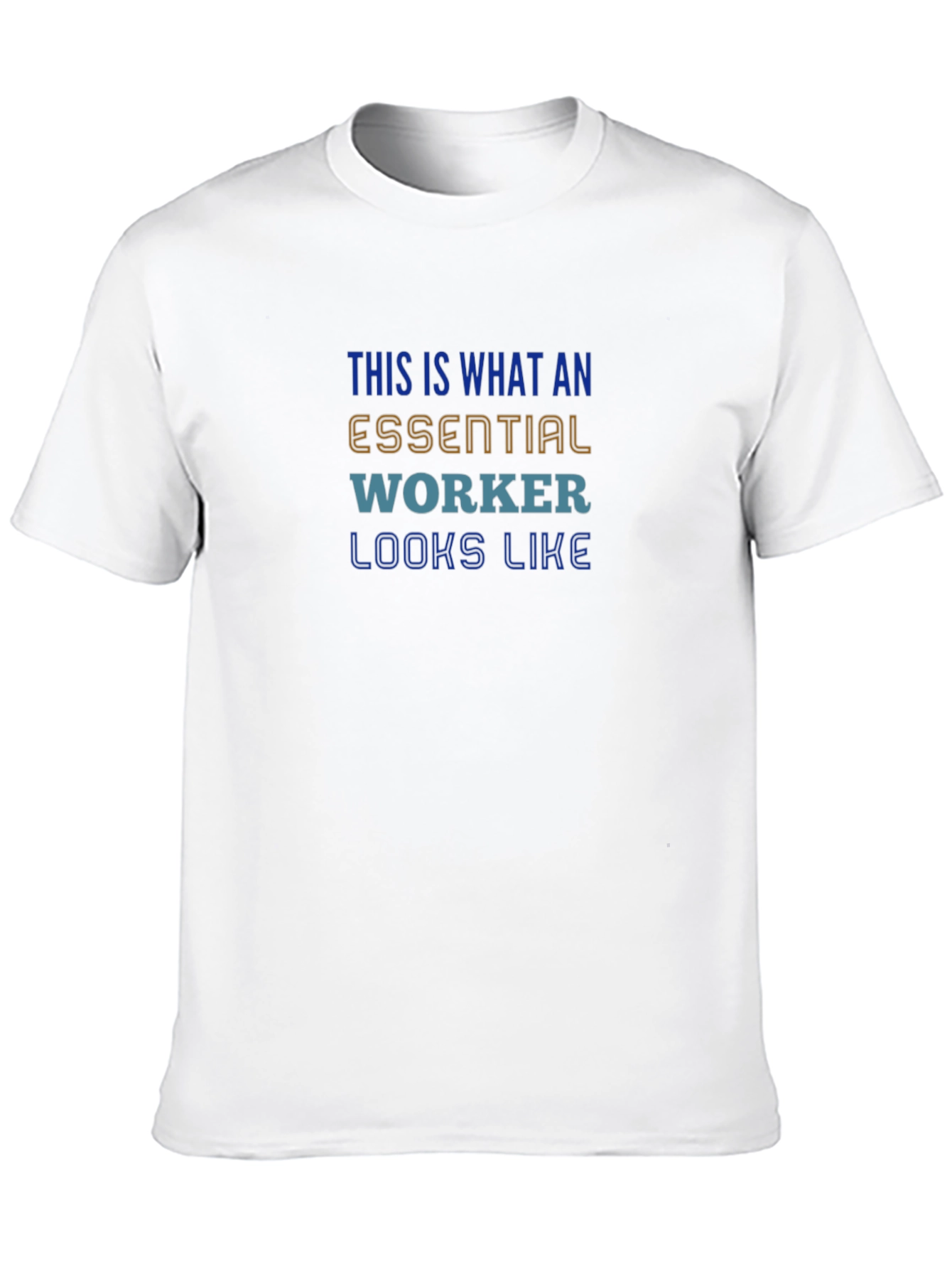 Essential Worker Graphic Tee - Black Cotton Blend
