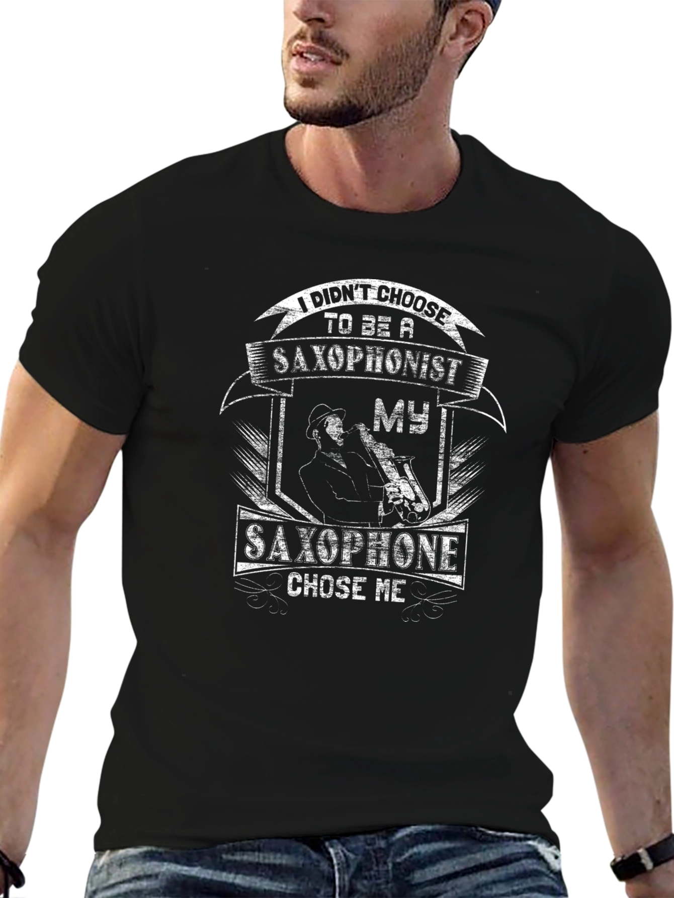Saxophone T-Shirt: I Didnt Choose Saxophone