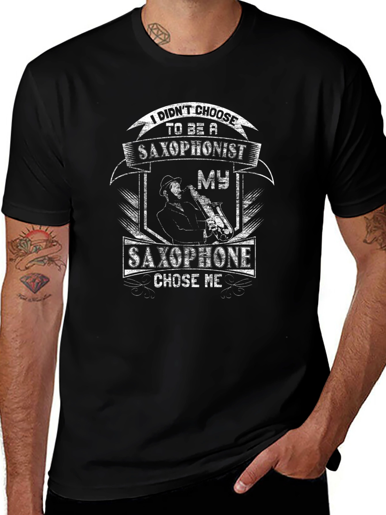 Saxophone T-Shirt: I Didnt Choose Saxophone