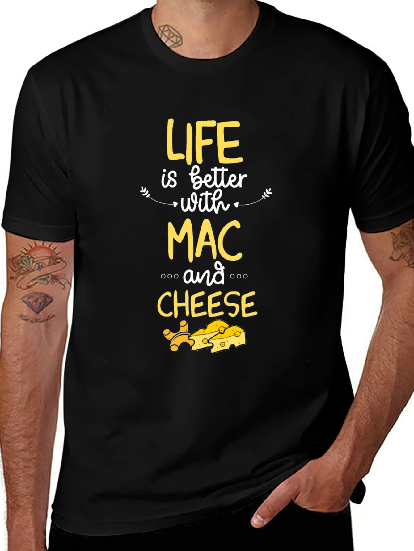Life is Better with Mac and Cheese Graphic T-Shirt