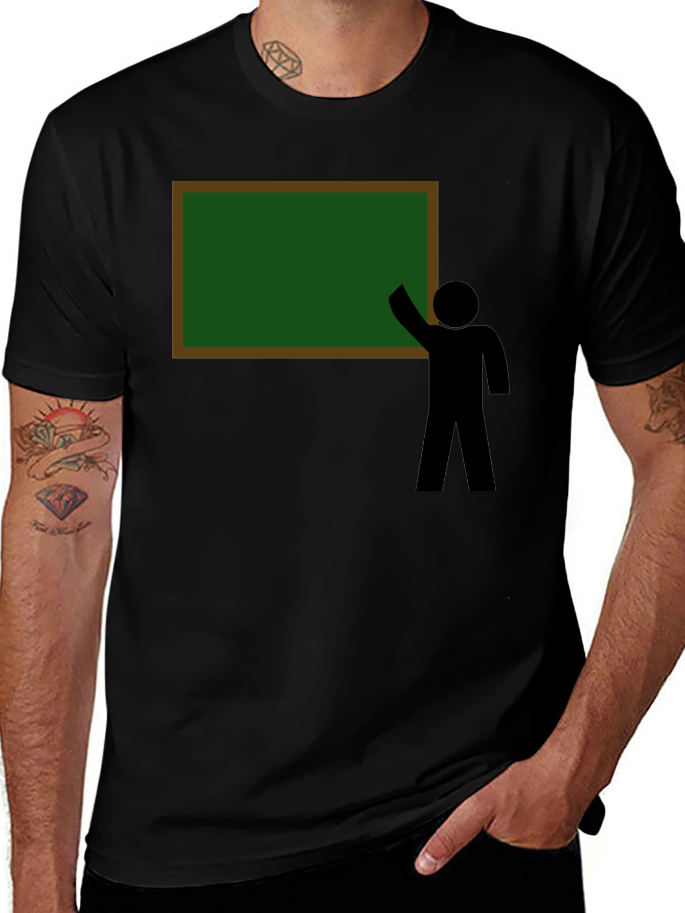 Teacher Stick Figure Graphic Tee