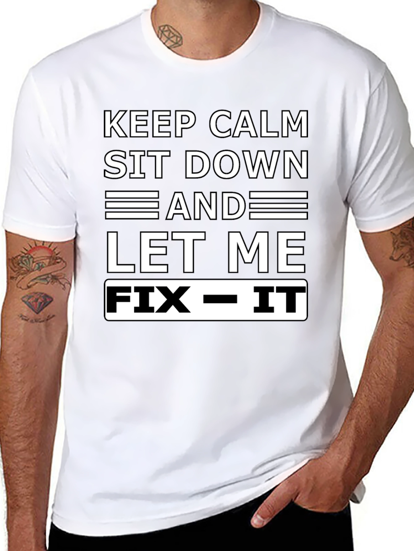 Keep Calm Fix It Graphic T-Shirt
