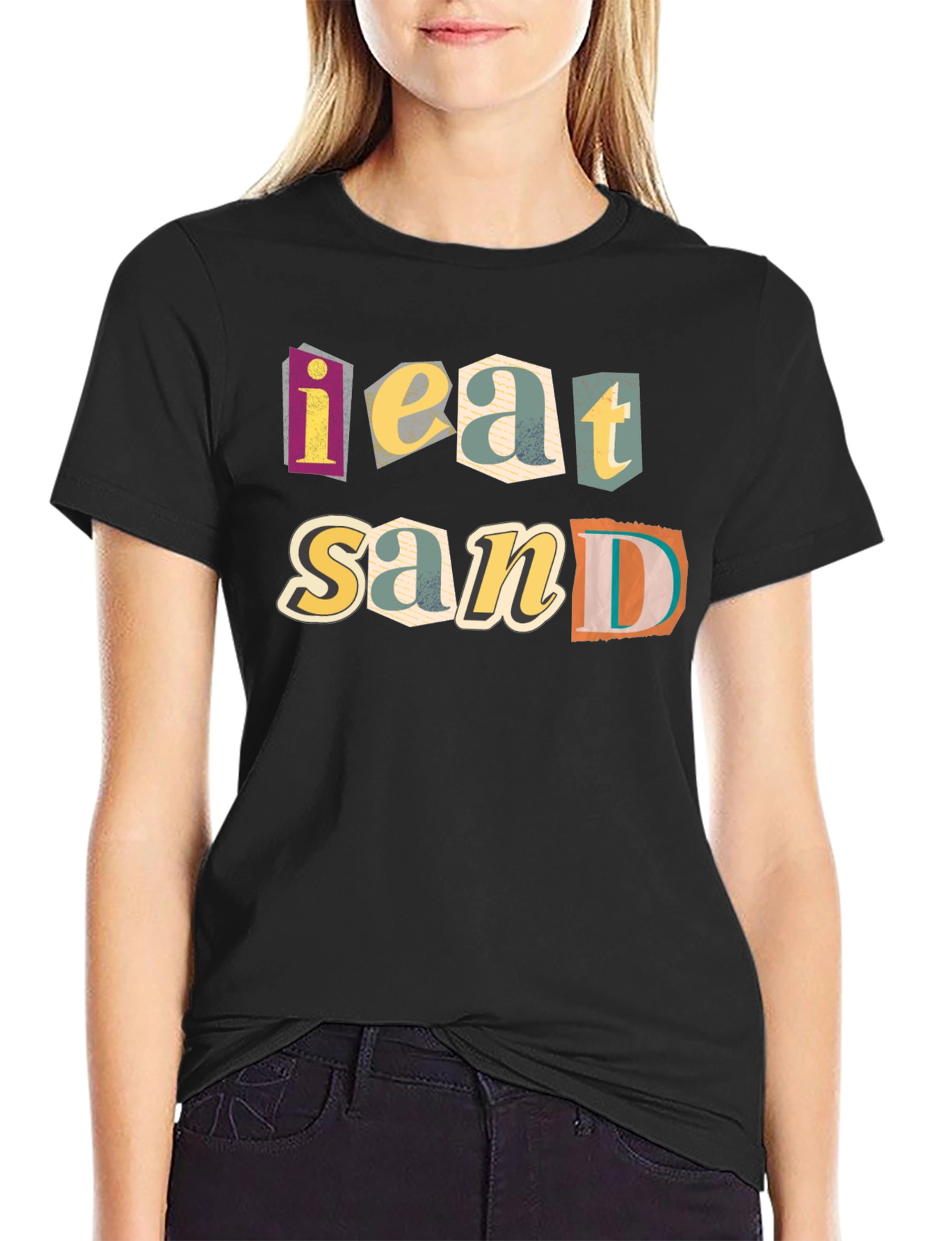 I Eat Sand Funny Graphic T-Shirt
