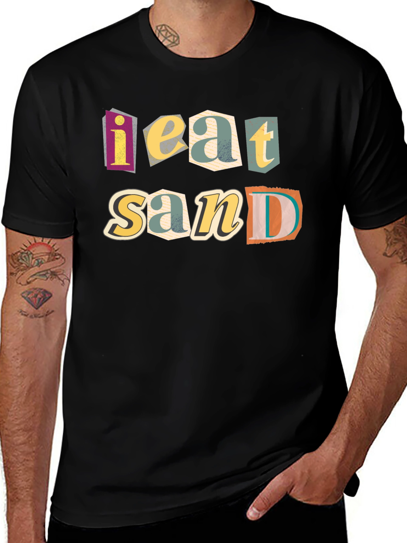 I Eat Sand Funny Graphic T-Shirt