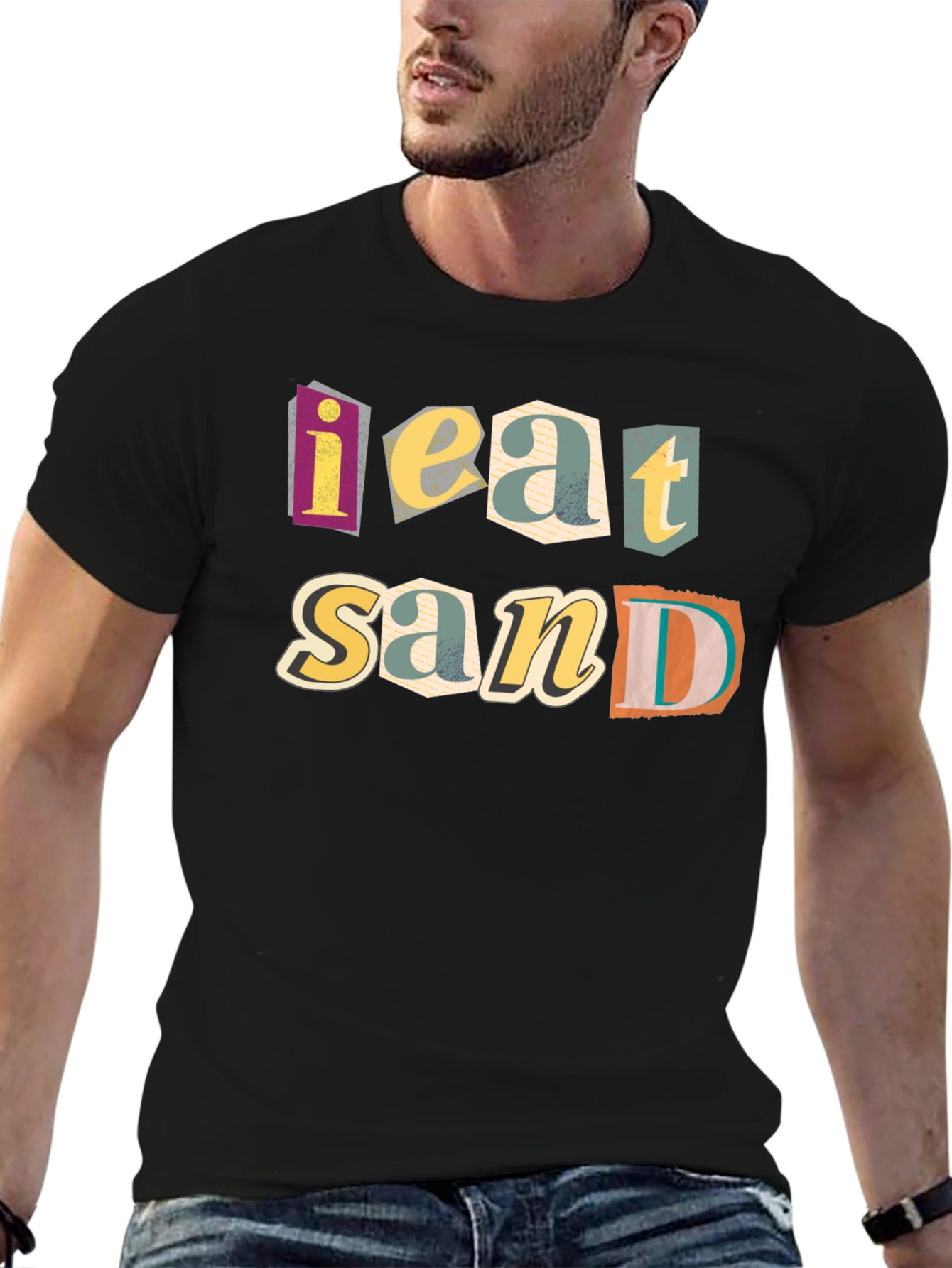 I Eat Sand Funny Graphic T-Shirt
