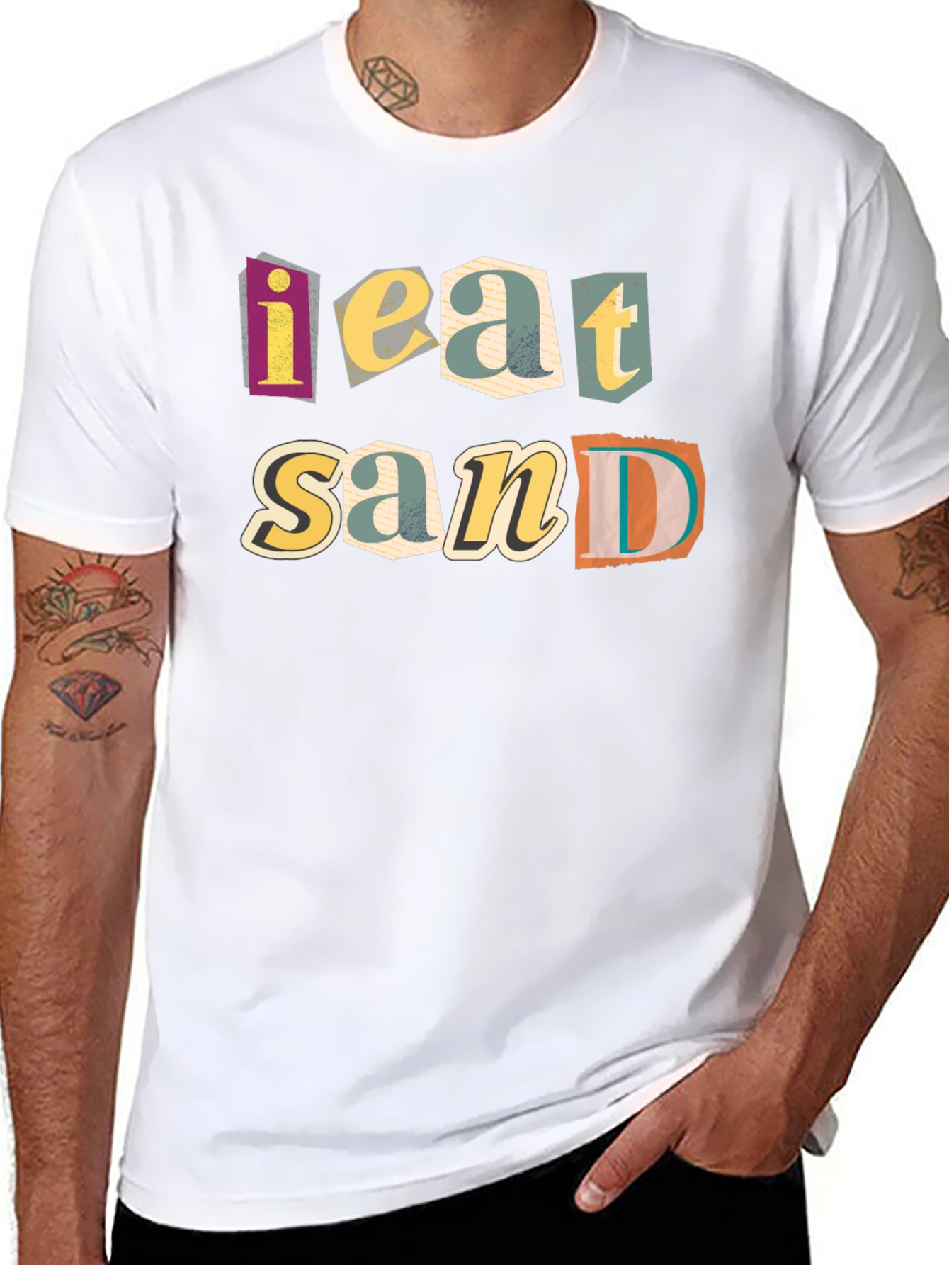 I Eat Sand Funny Graphic T-Shirt