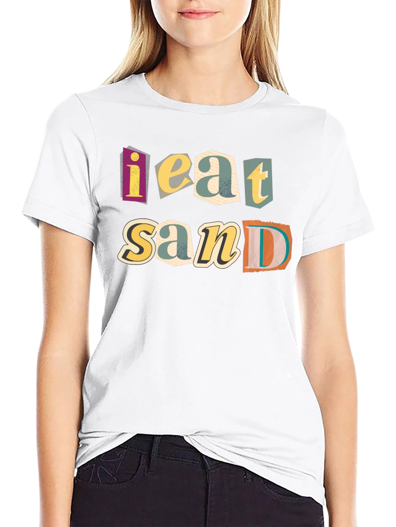 I Eat Sand Funny Graphic T-Shirt