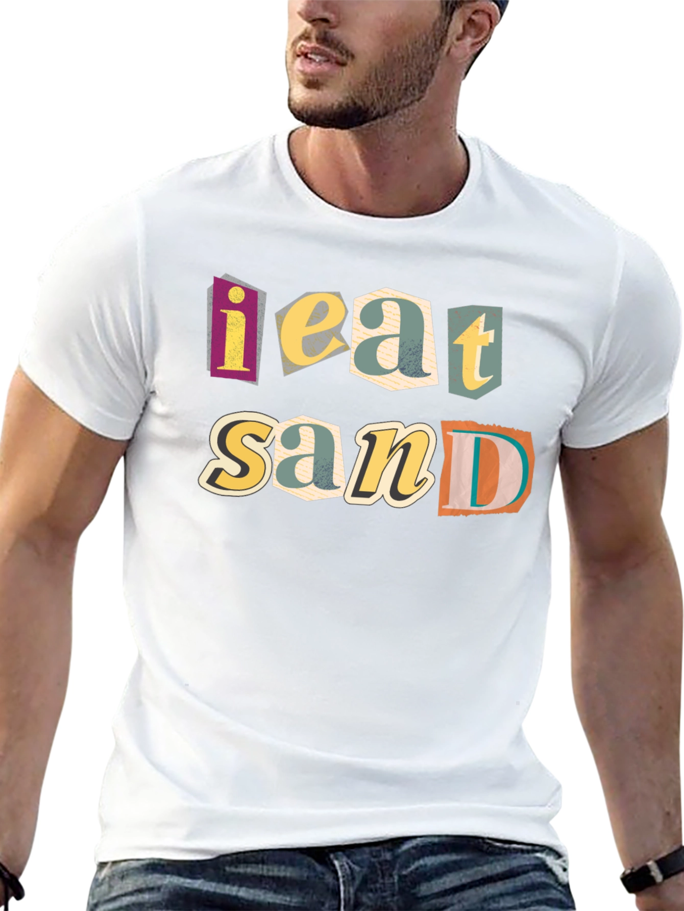 I Eat Sand Funny Graphic T-Shirt