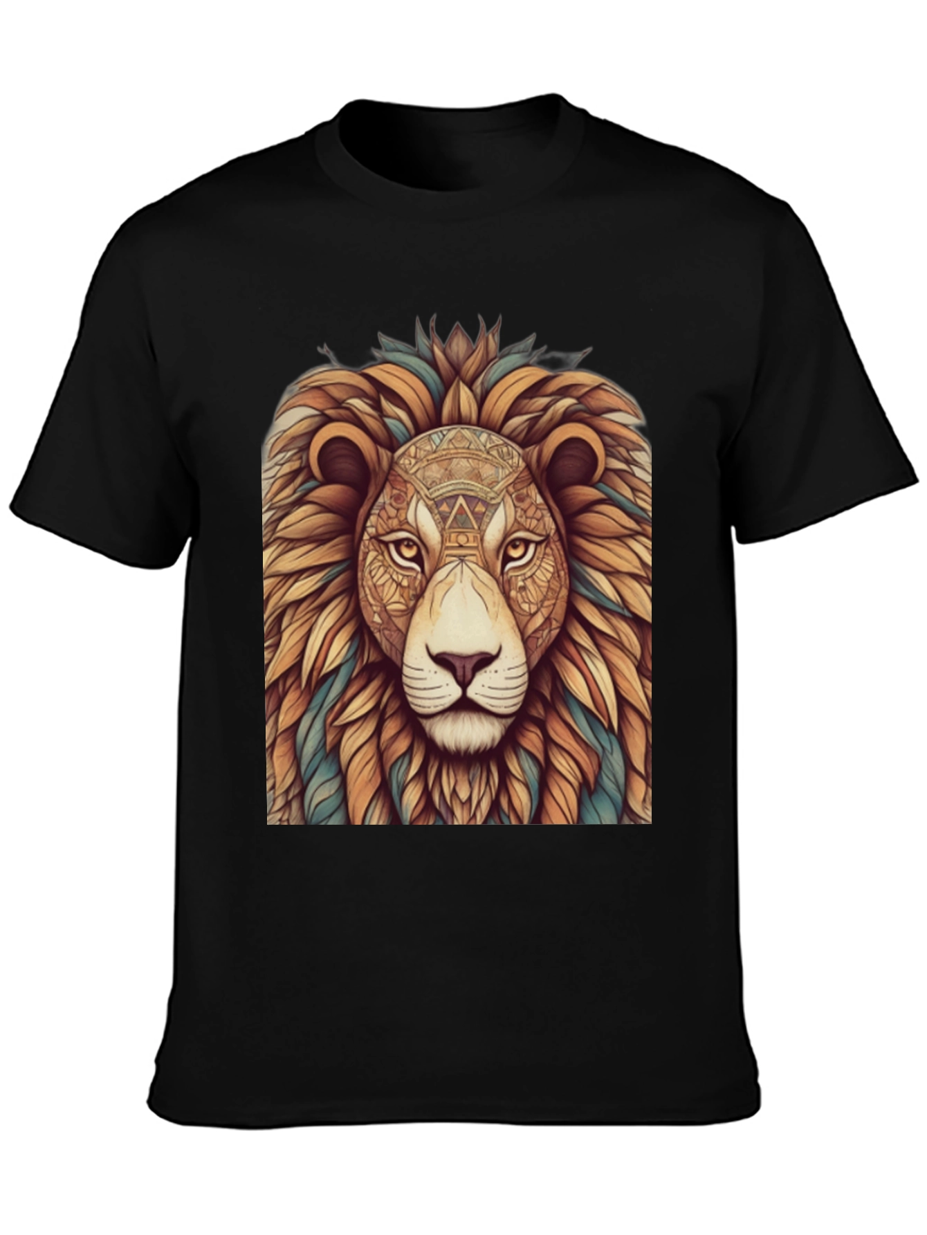 Lion Graphic Print T-Shirt