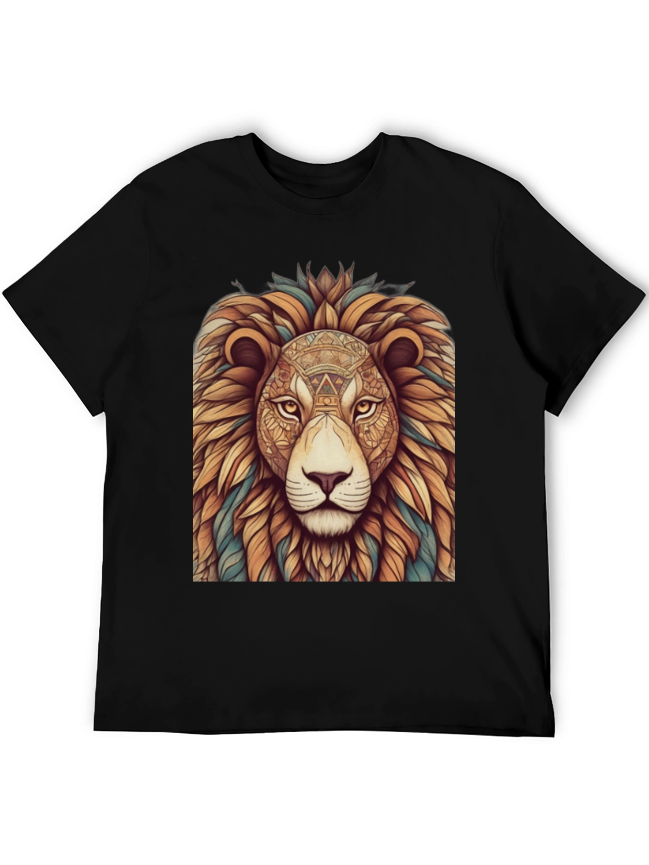 Lion Graphic Print T-Shirt