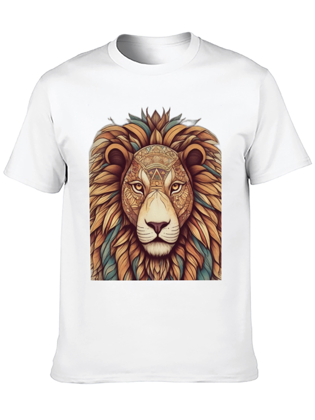 Lion Graphic Print T-Shirt