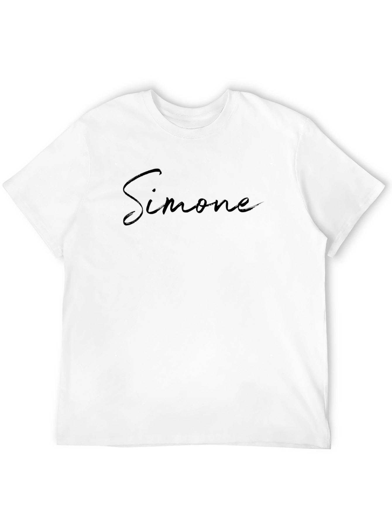 Simone Name Black Graphic T-Shirt
