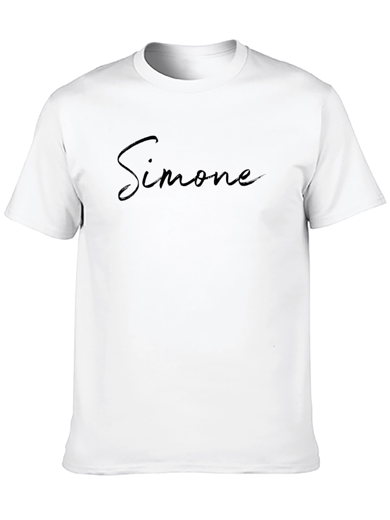 Simone Name Black Graphic T-Shirt