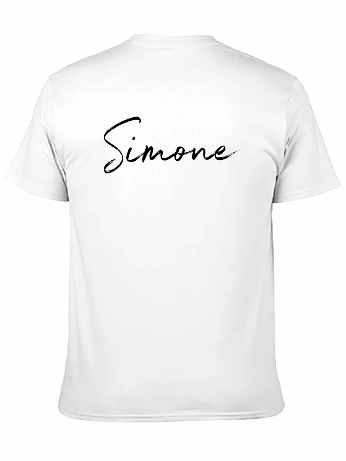Simone Name Black Graphic T-Shirt