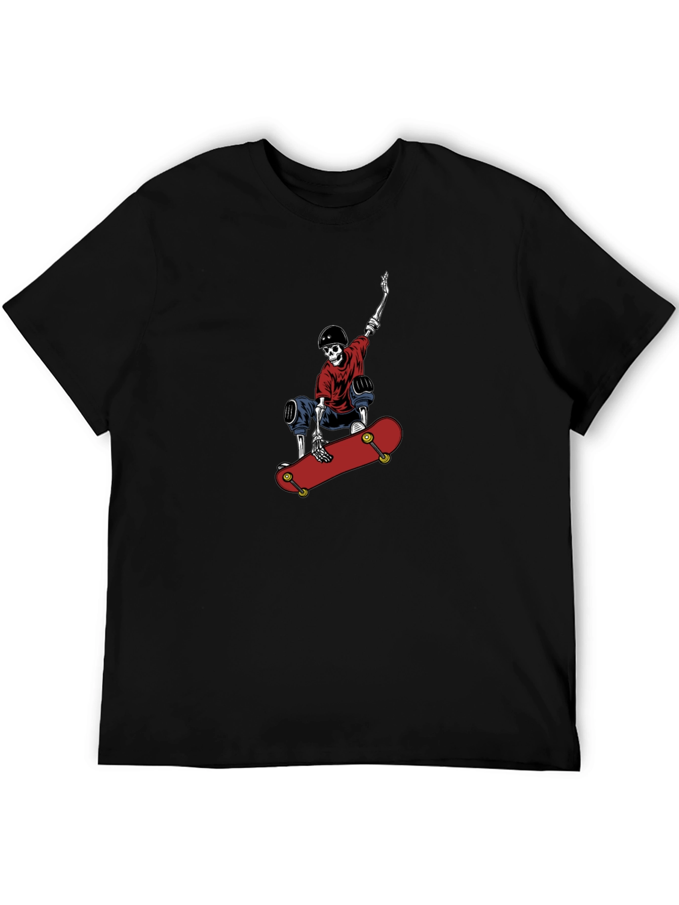 Skeleton Skateboarder Graphic T-Shirt