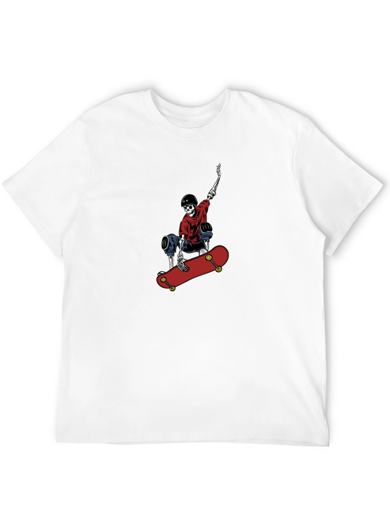 Skeleton Skateboarder Graphic T-Shirt