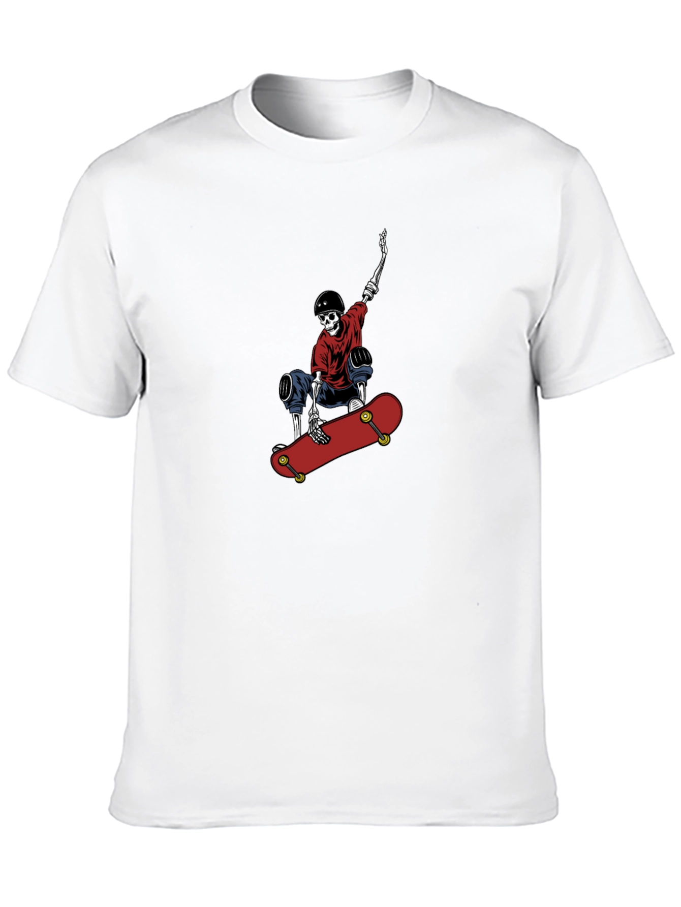 Skeleton Skateboarder Graphic T-Shirt