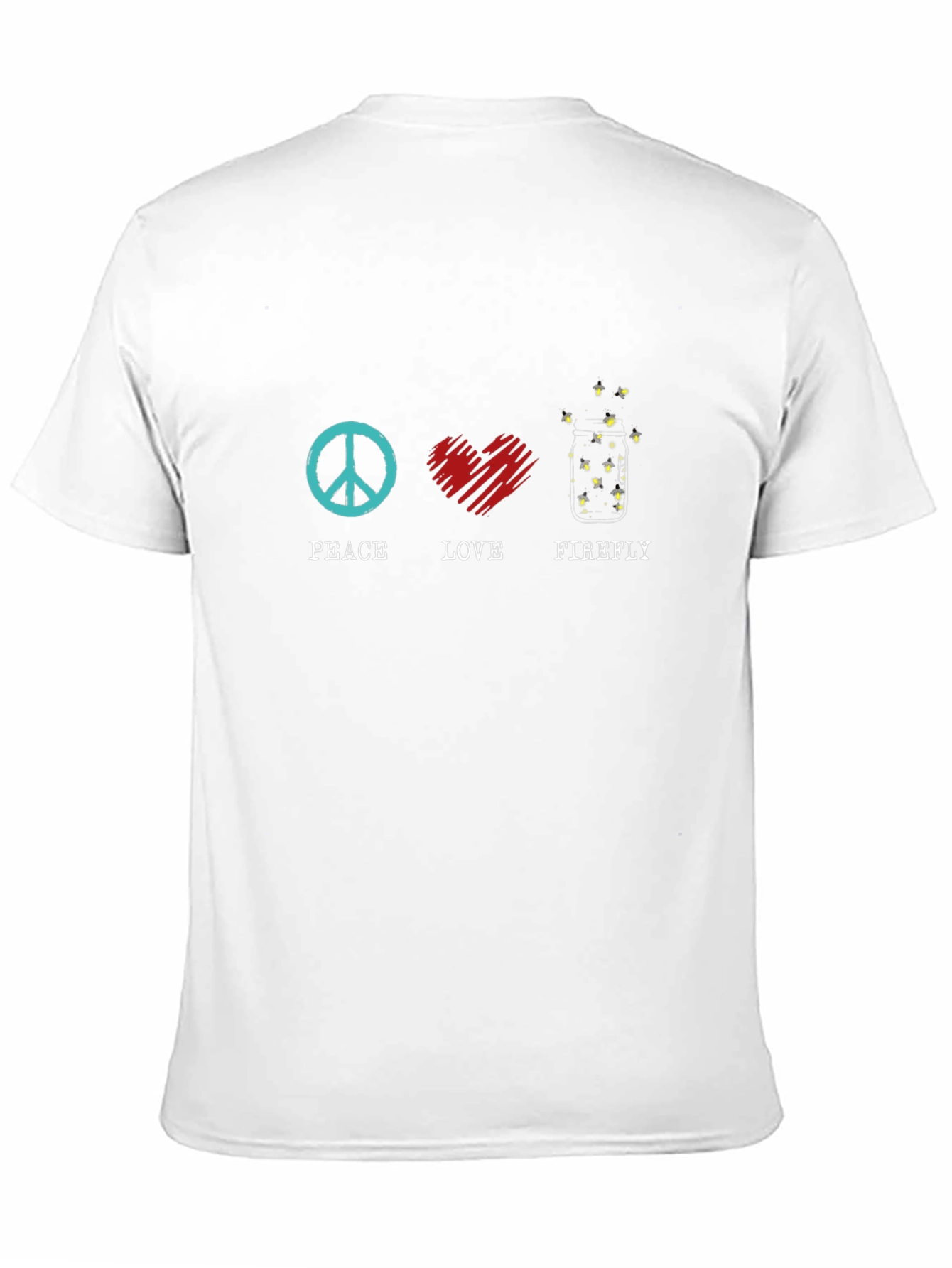 Peace Love Firefly Graphic Tee - Black