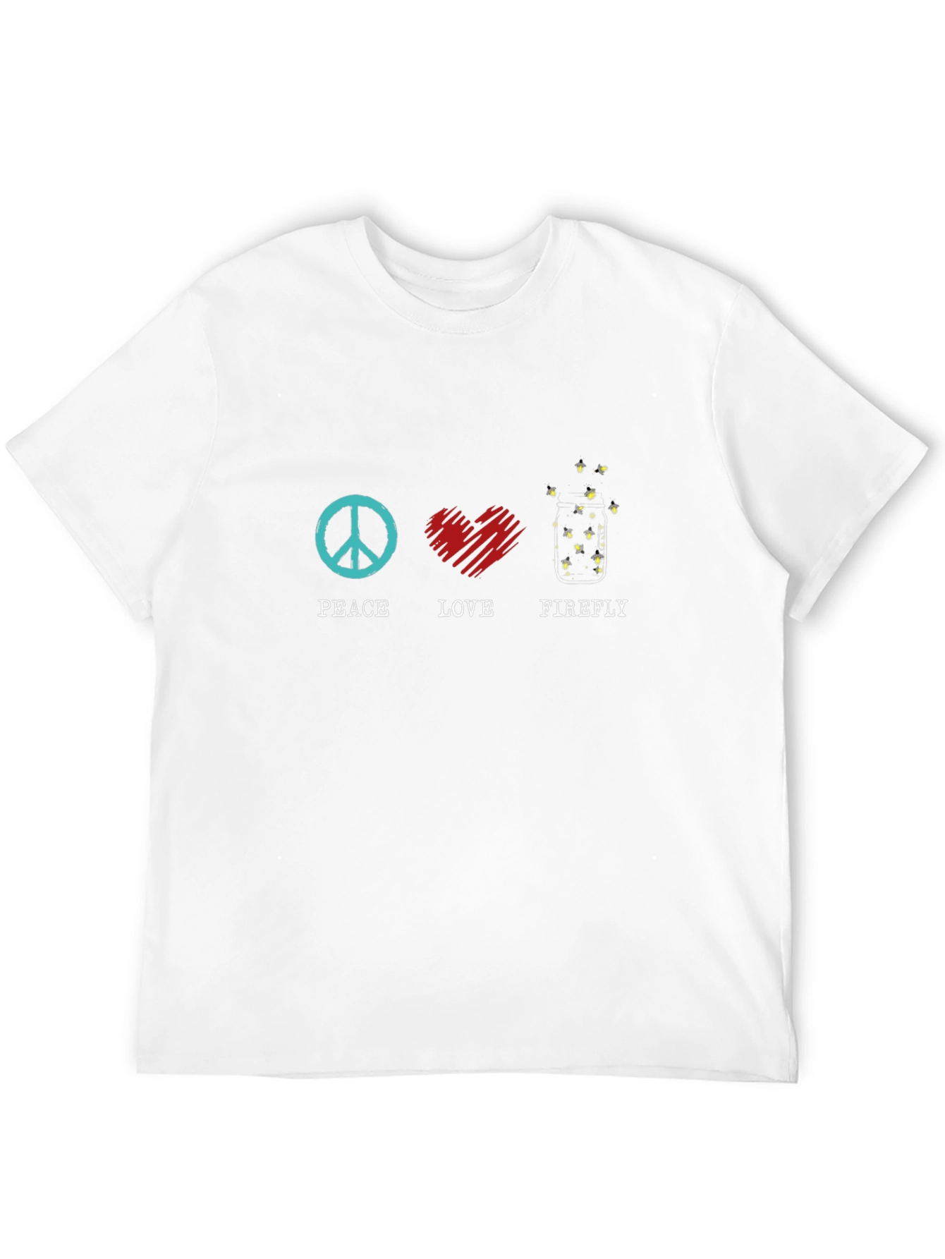 Peace Love Firefly Graphic Tee - Black