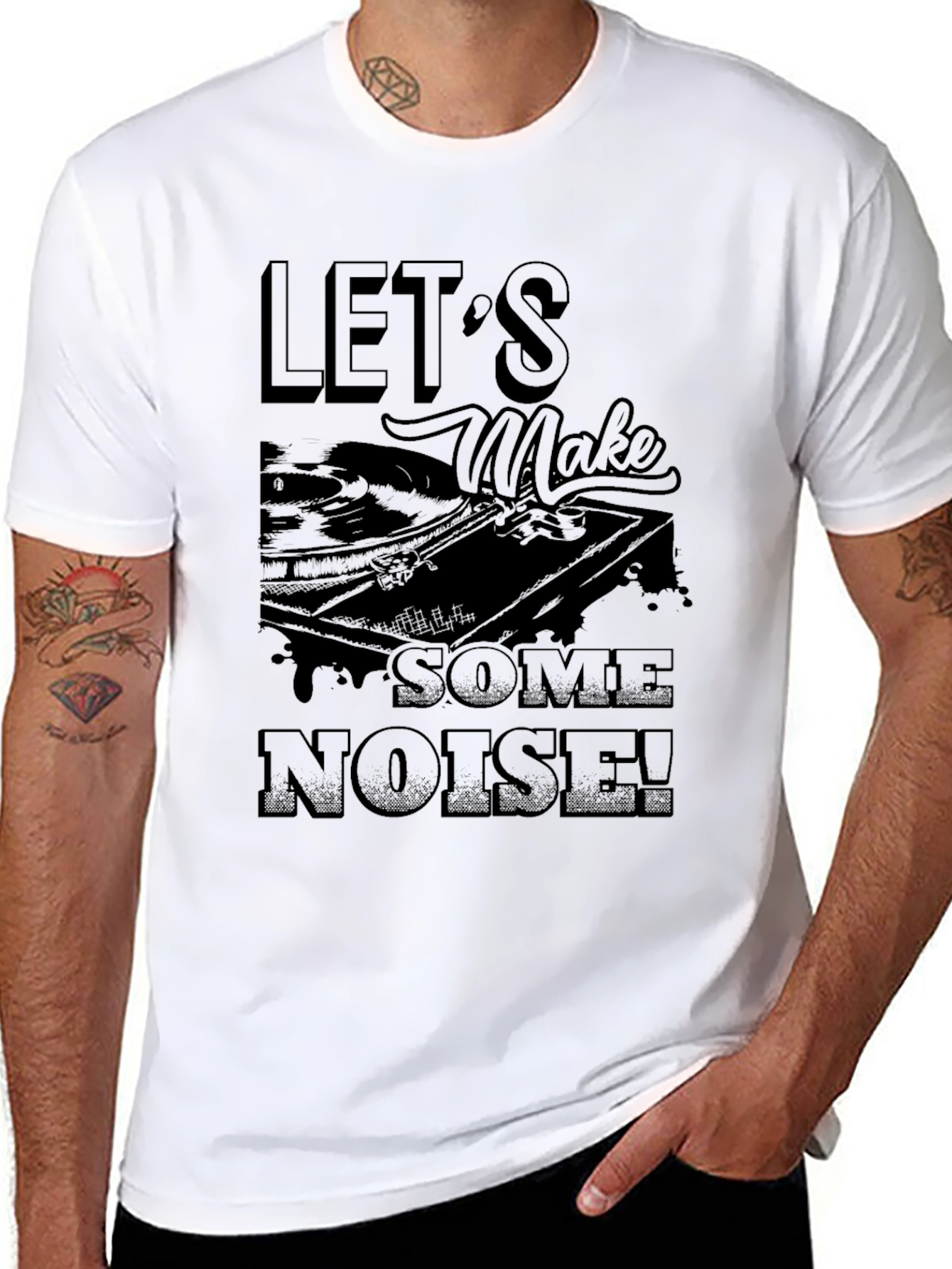 Lets Make Some Noise Black T-Shirt