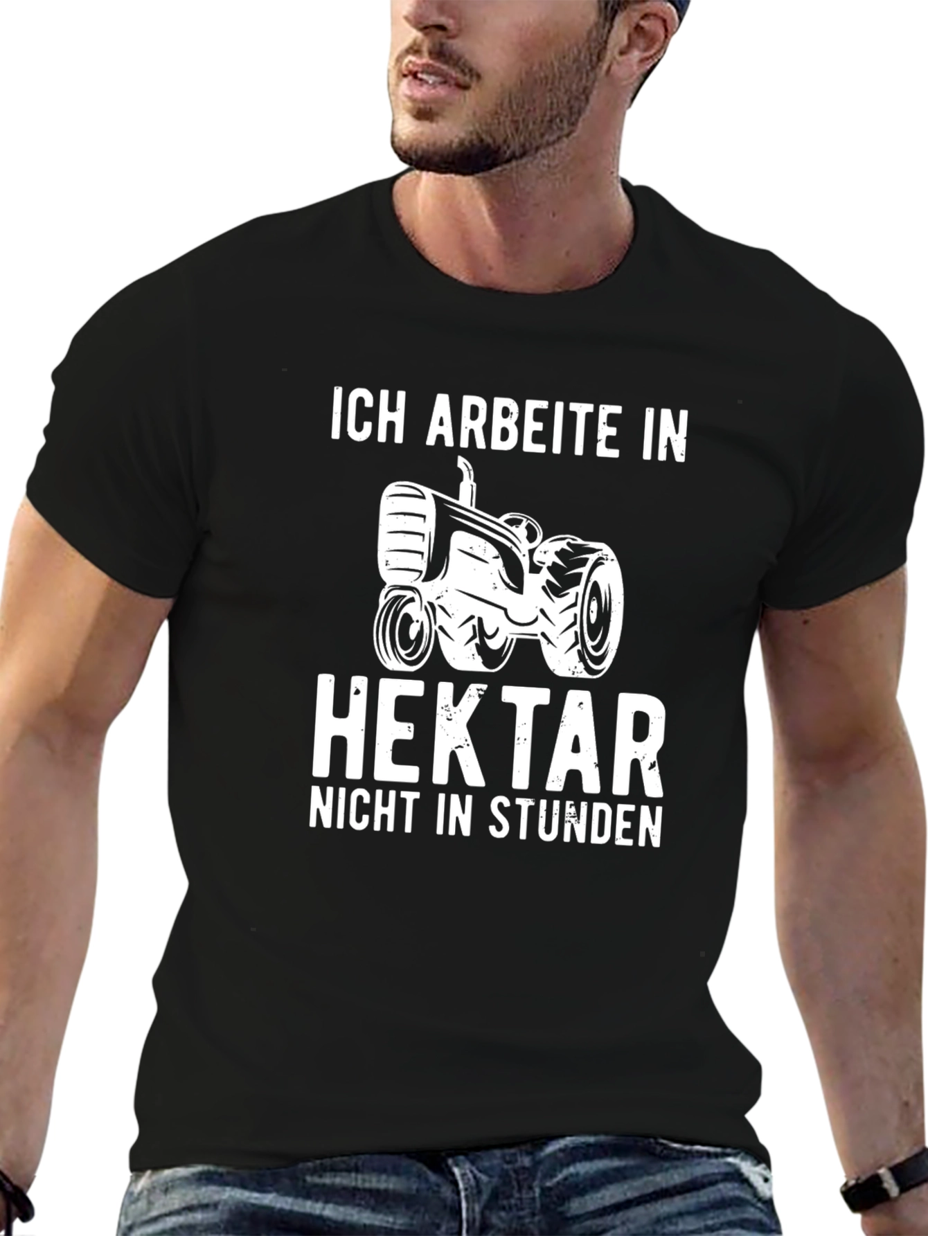 Ich Arbeite in Hektar Tractor T-Shirt