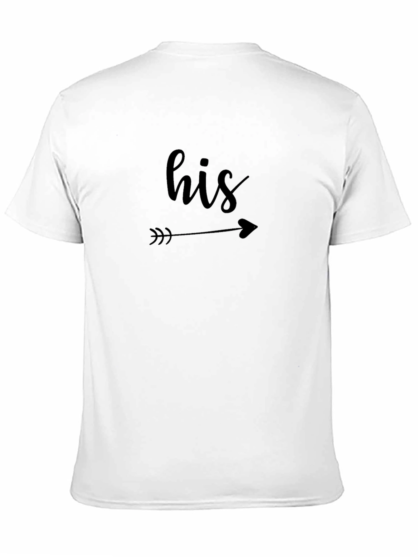 His Arrow Graphic Tee - Couples Matching Shirt