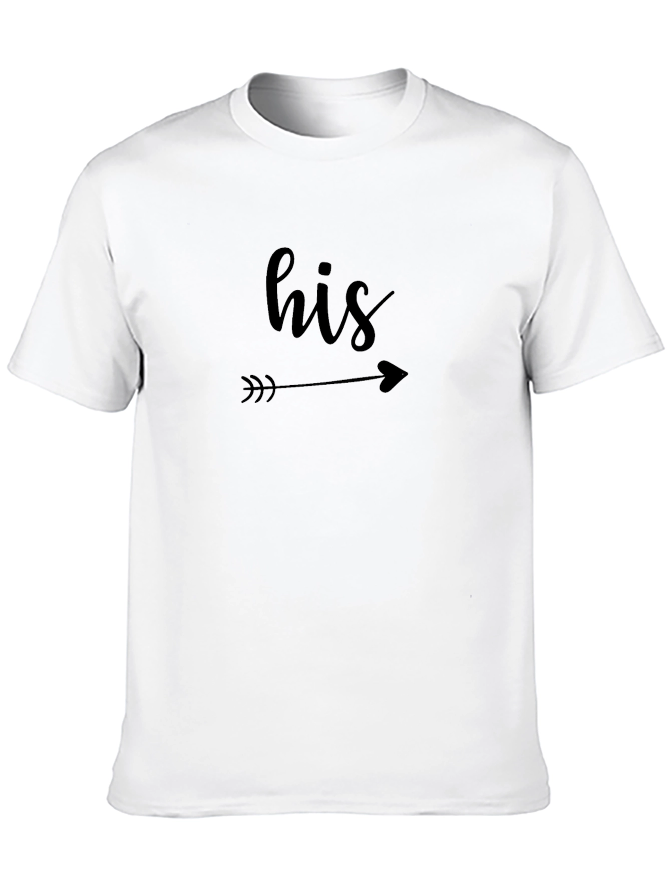 His Arrow Graphic Tee - Couples Matching Shirt