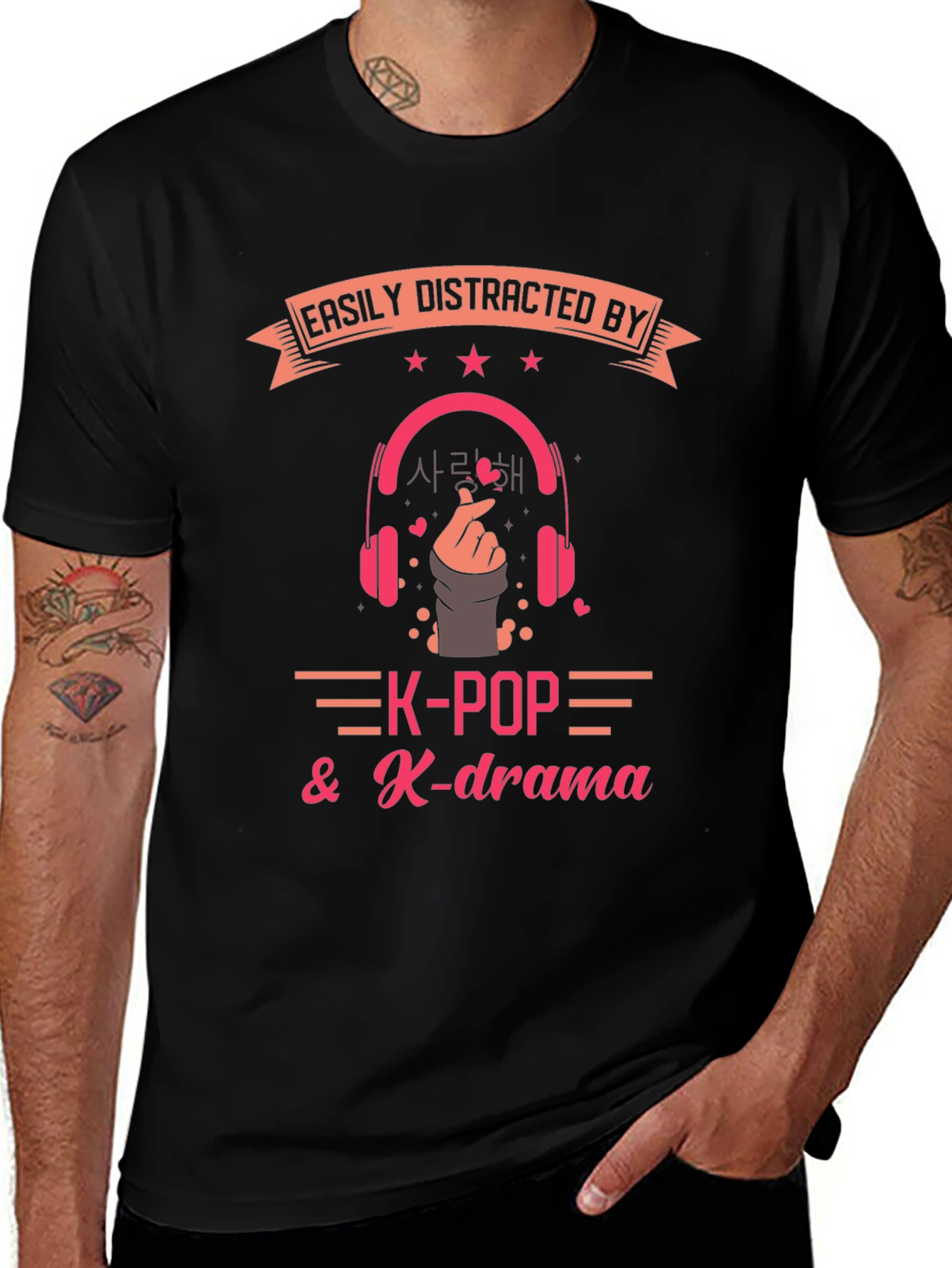 K-Pop & K-Drama Easily Distracted By T-Shirt