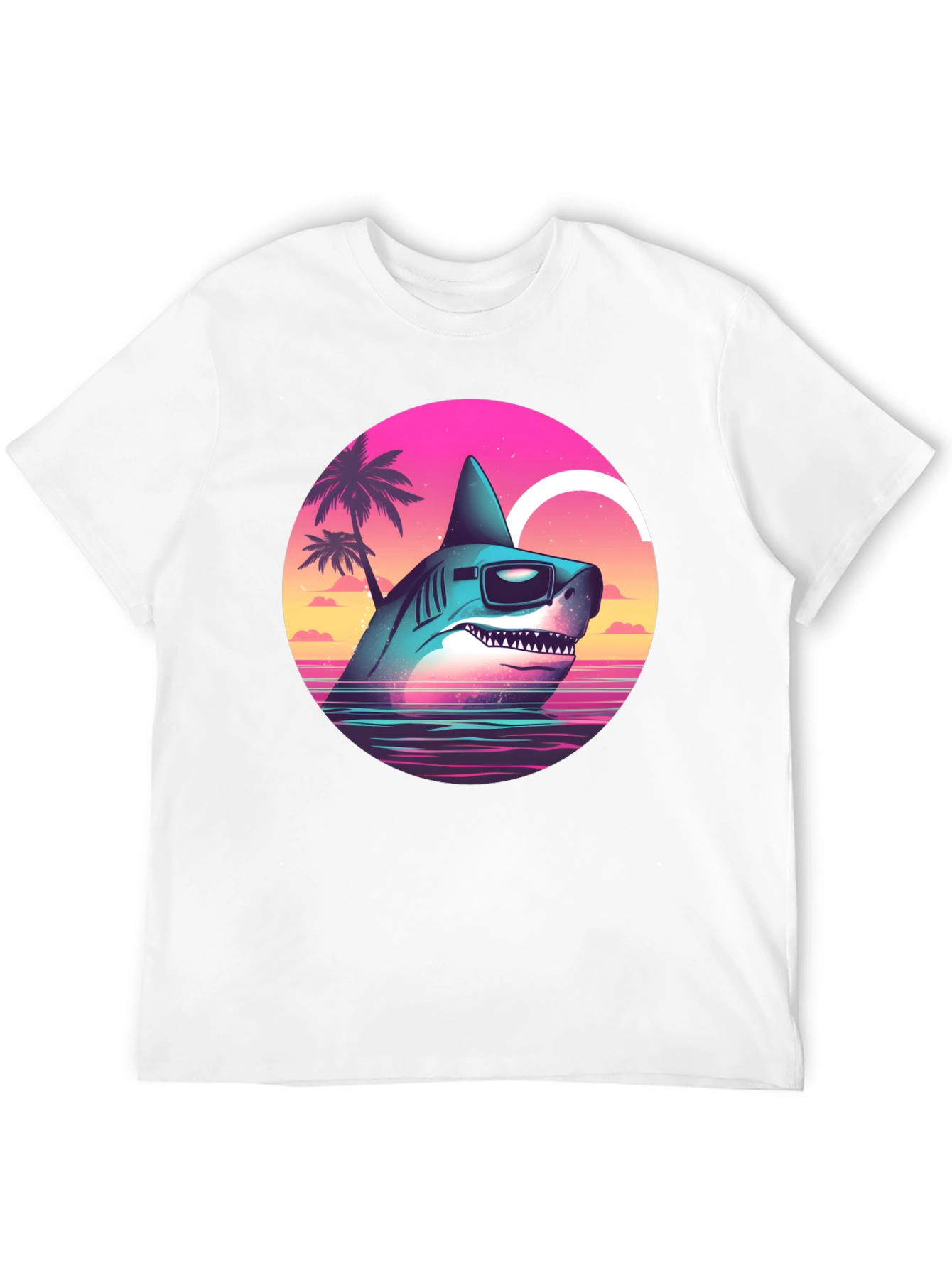Retro Shark T-Shirt - Summer Vibes