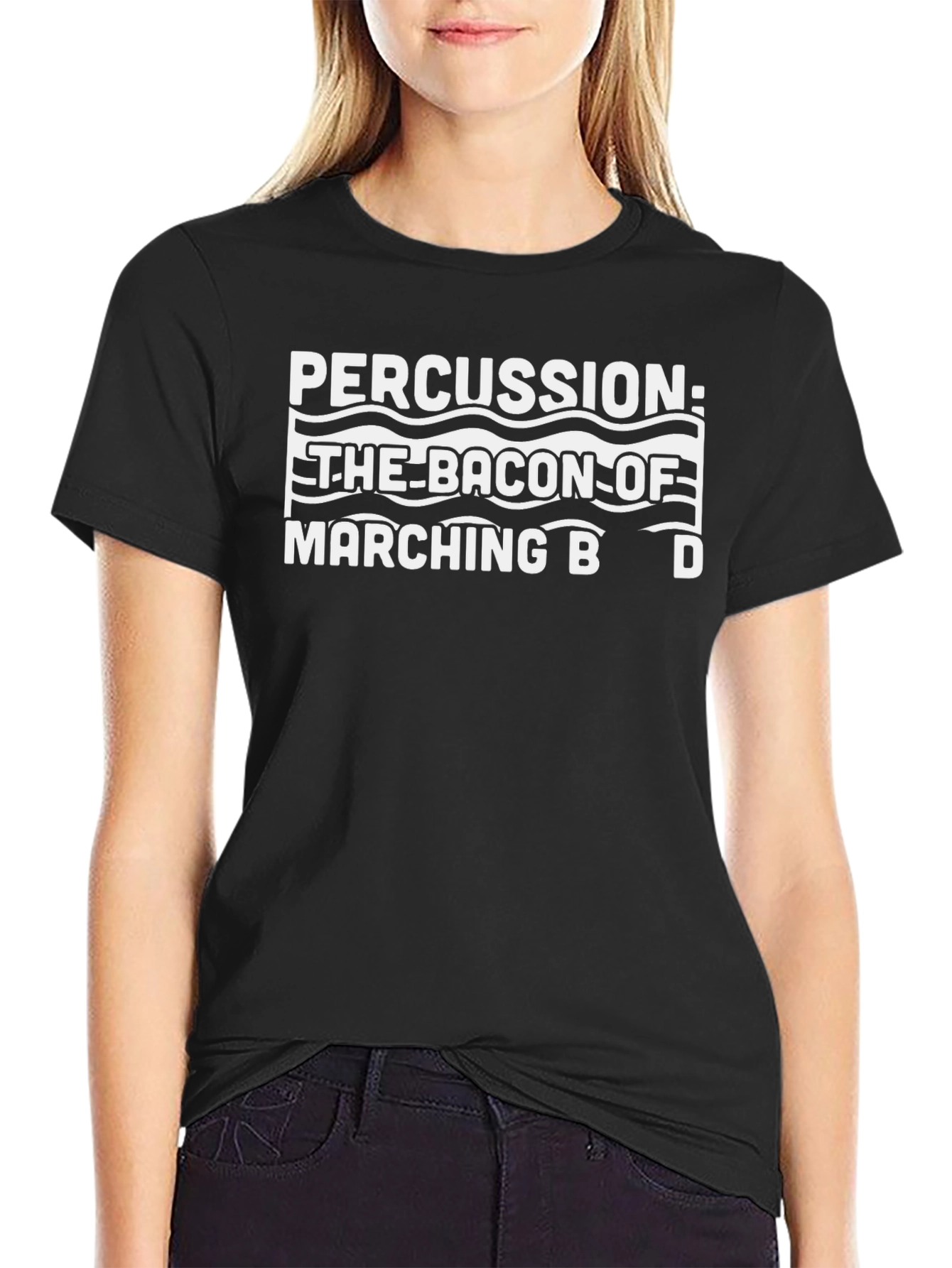 Percussion Bacon of Marching Band T-Shirt