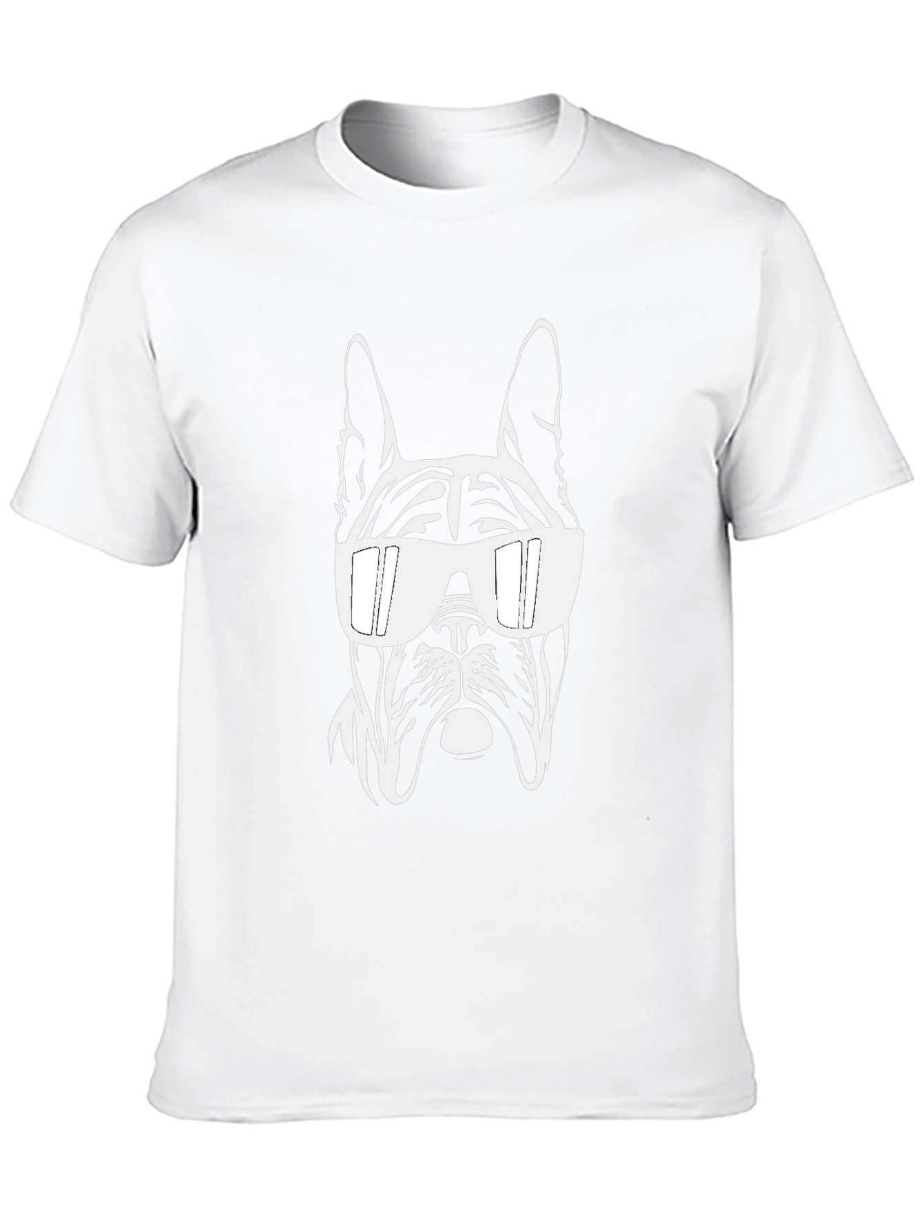 Cool Dog Graphic Tee - Black Cotton Blend
