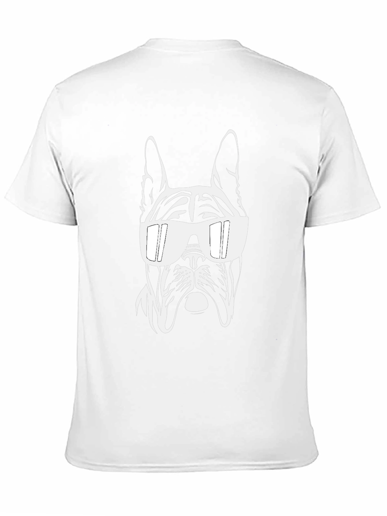 Cool Dog Graphic Tee - Black Cotton Blend
