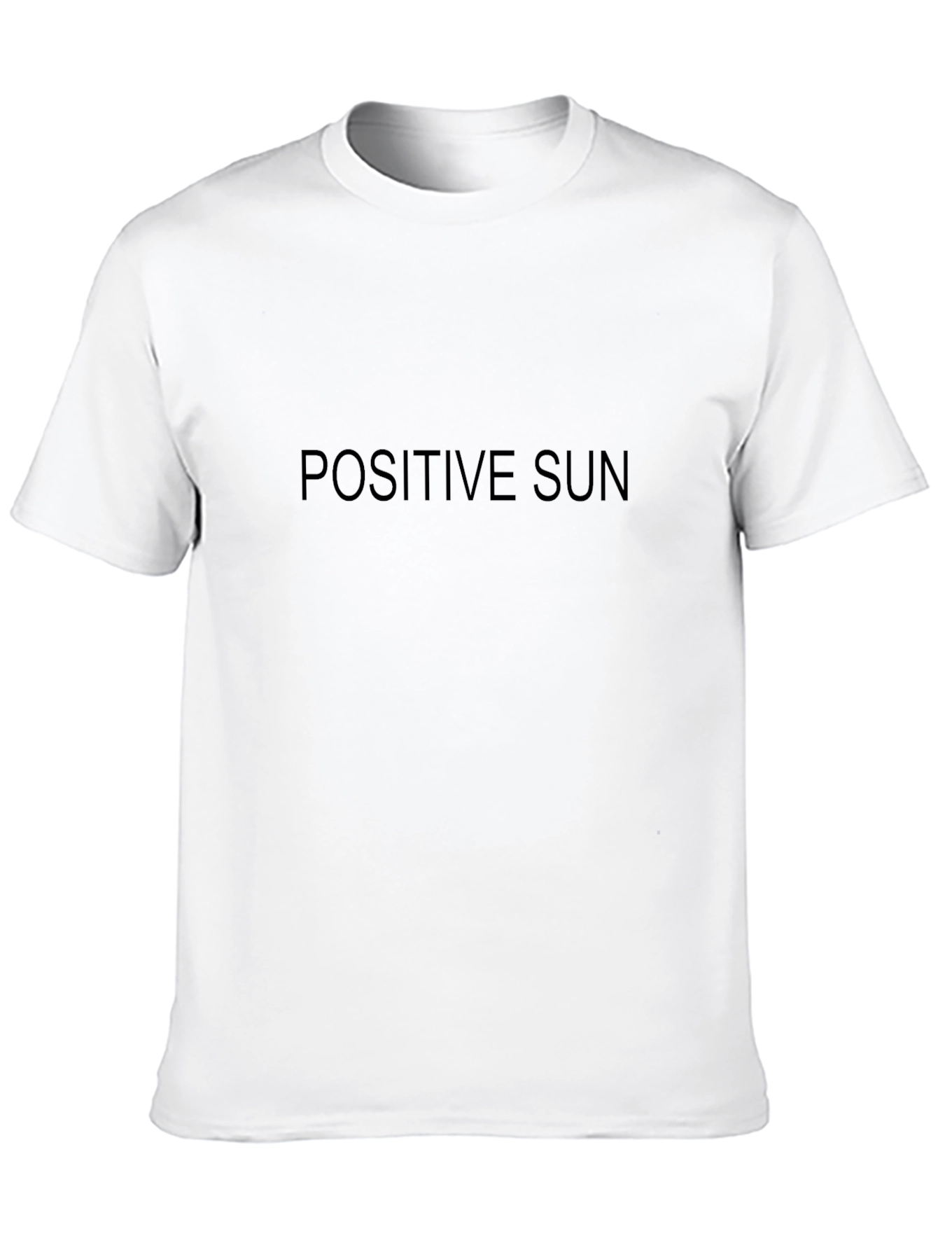 Positive Sun Graphic Tee - Black Casual T-Shirt