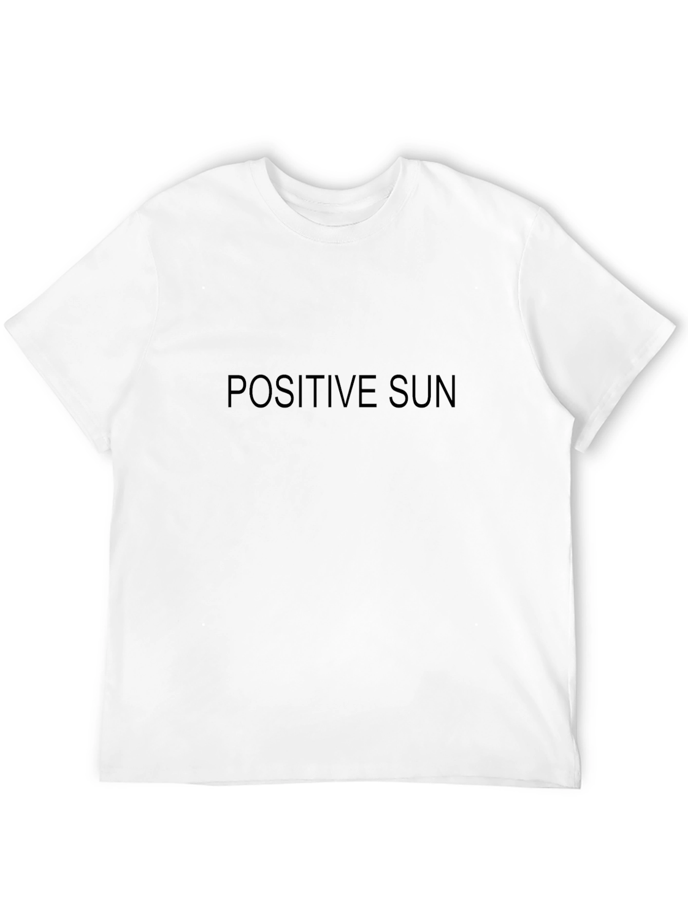 Positive Sun Graphic Tee - Black Casual T-Shirt