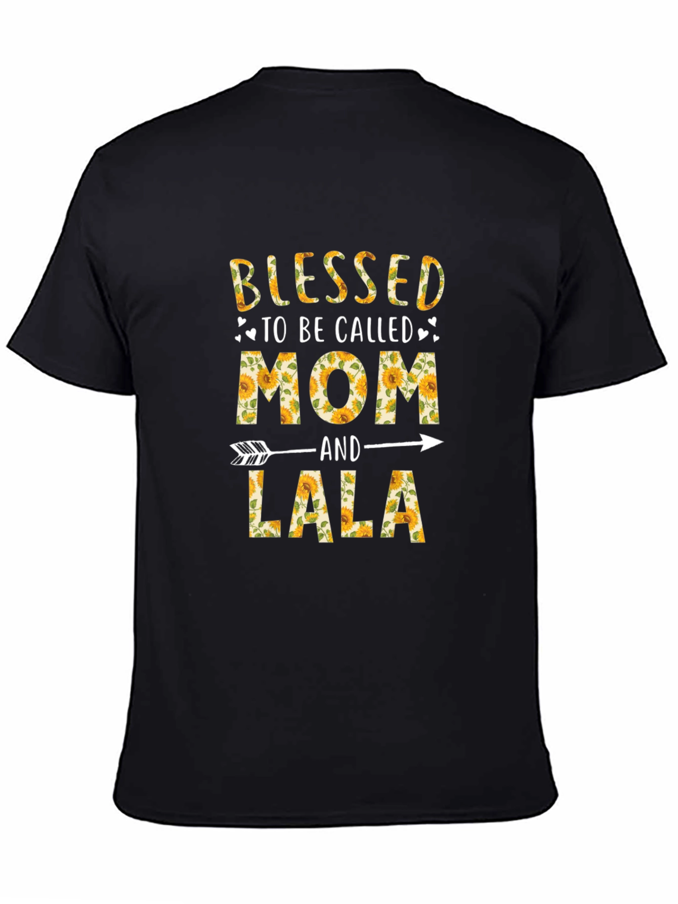 Blessed Mom and Lala Sunflower Graphic T-Shirt