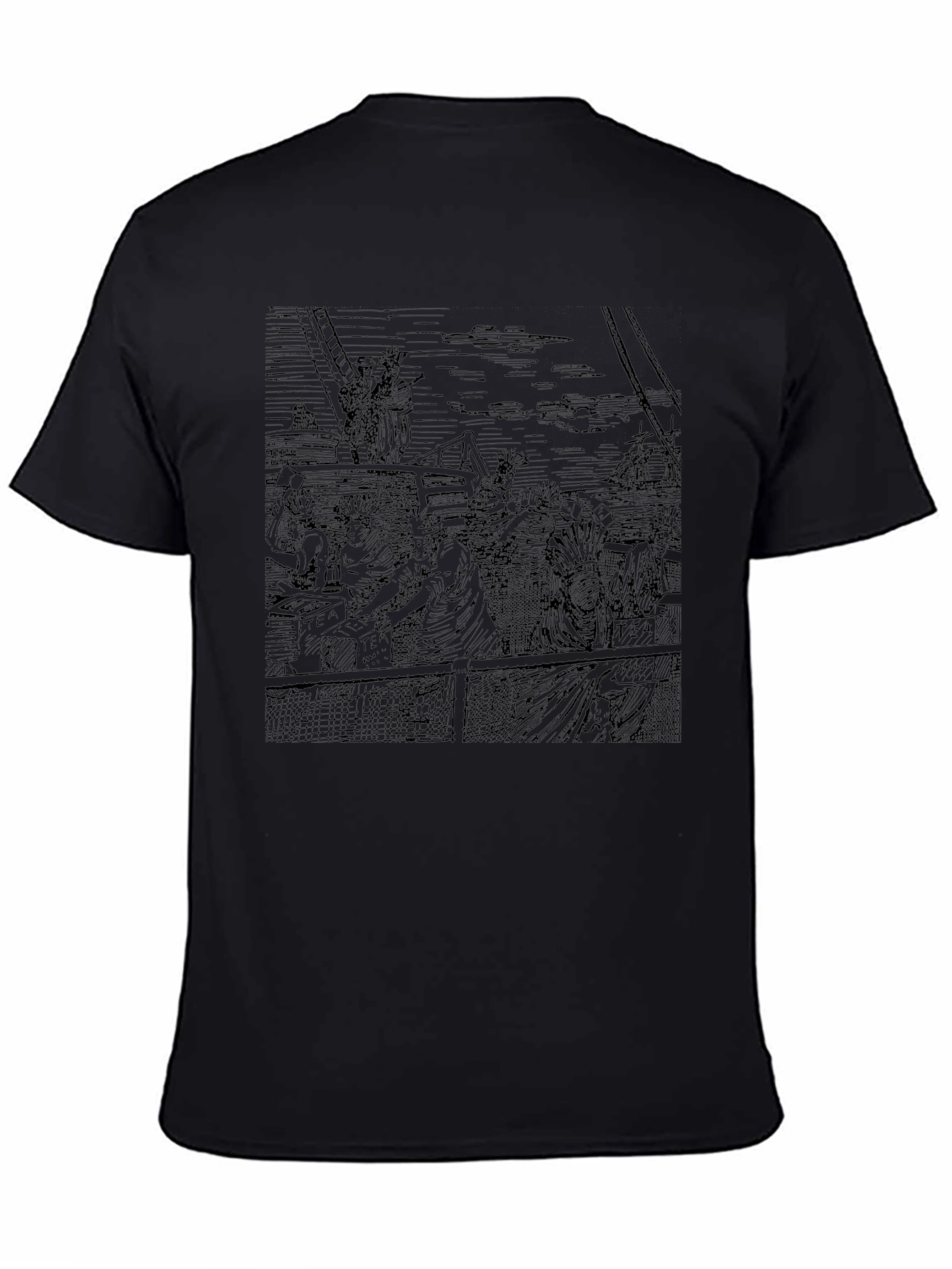 Boston Tea Party Graphic Tee - Black