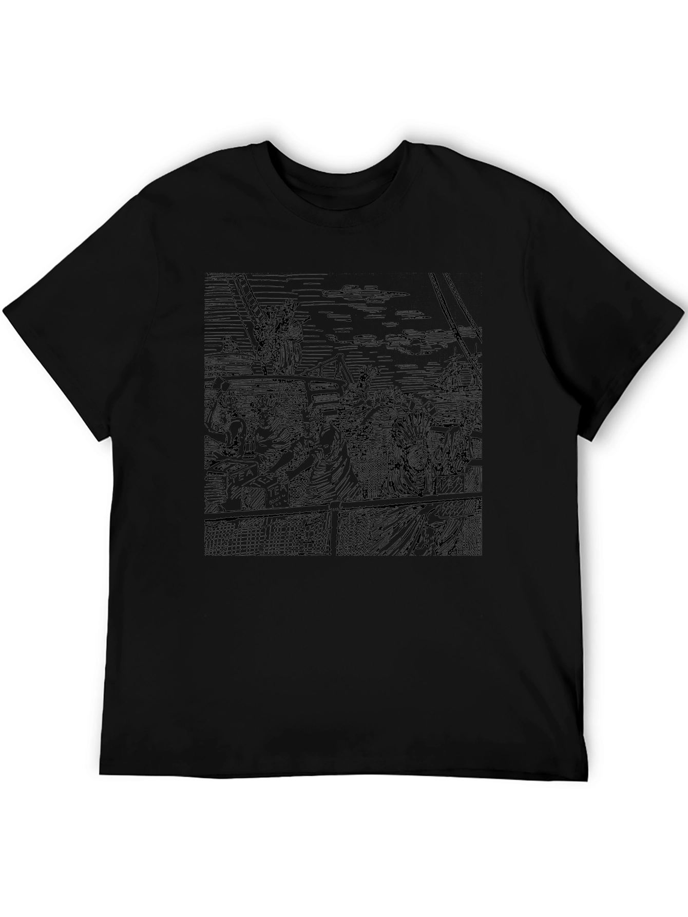 Boston Tea Party Graphic Tee - Black