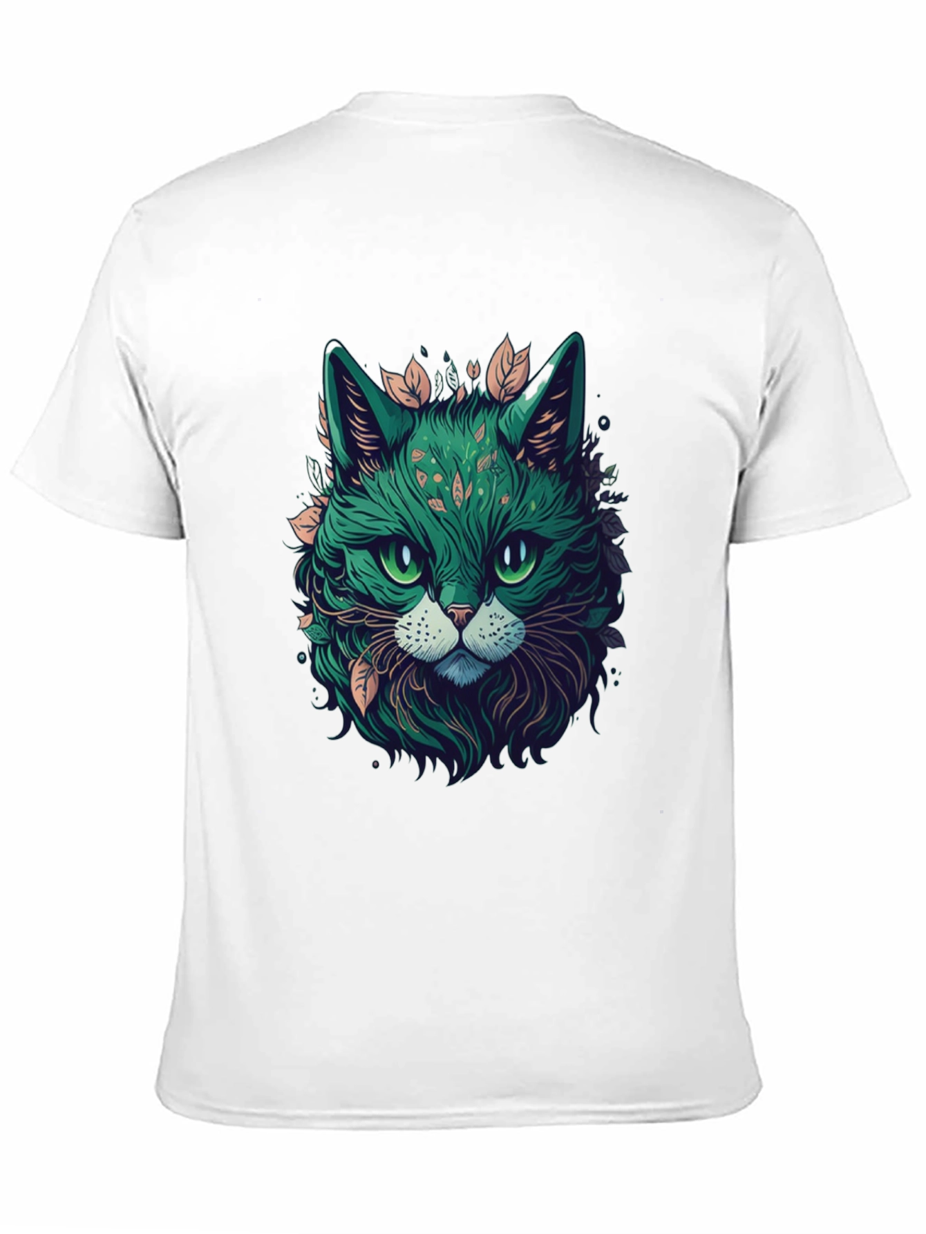 Emerald Cat Graphic Tee - Unique Design