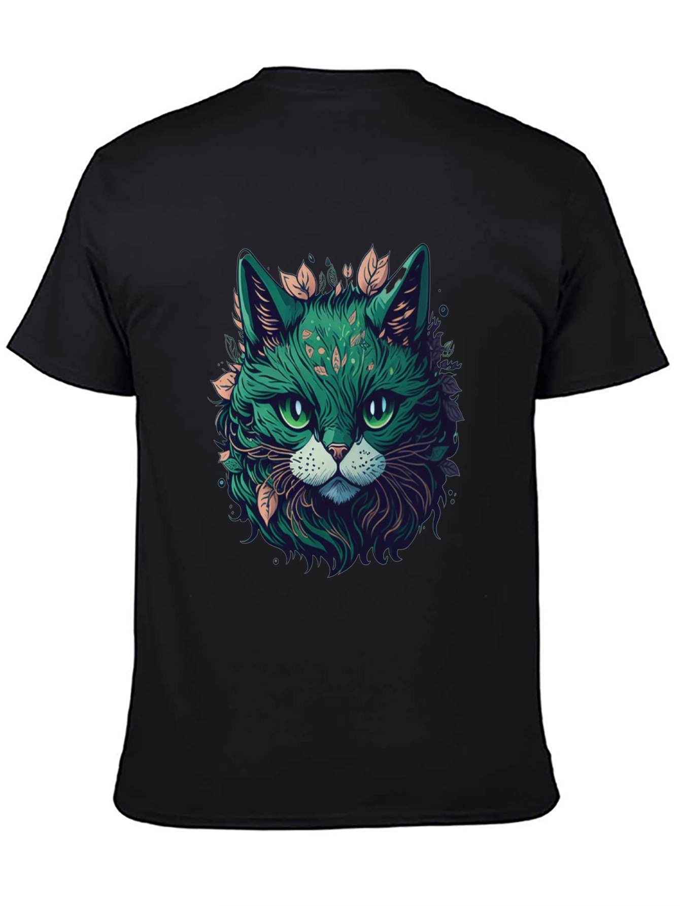 Emerald Cat Graphic Tee - Unique Design