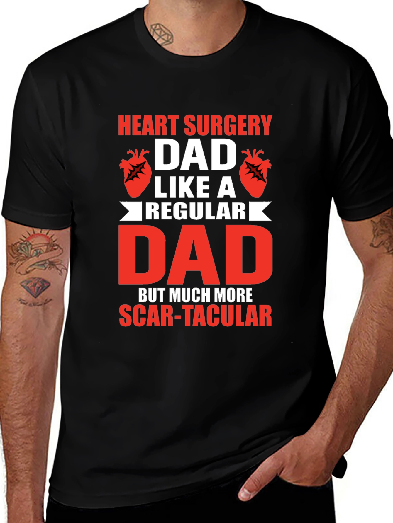 Heart Surgery Dad Scar-tacular T-Shirt