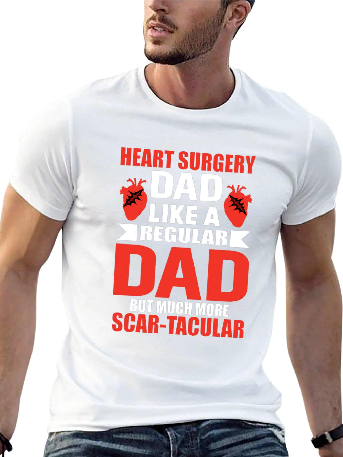 Heart Surgery Dad Scar-tacular T-Shirt